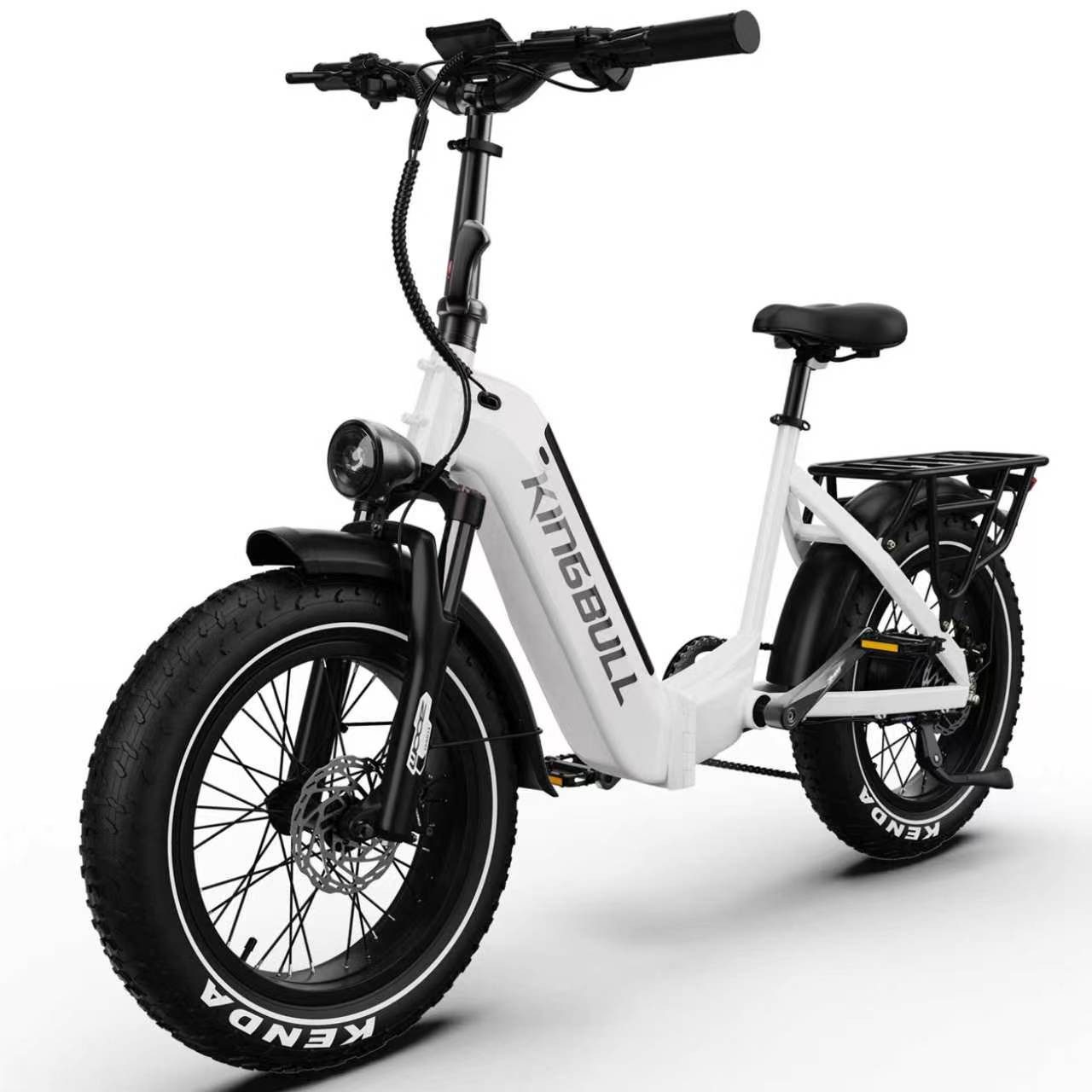 Vankel E-Bike Cityrad VERVE E-Fahrrad Damen u. Herren 960WH Pedelec, 48V 20AH 130 km, Kettenschaltung, Heckmotor, 960 Wh, E-Bikes, 130km, 20×4.0" Fatbike Elektrofahrrad Lockout-Federgabel