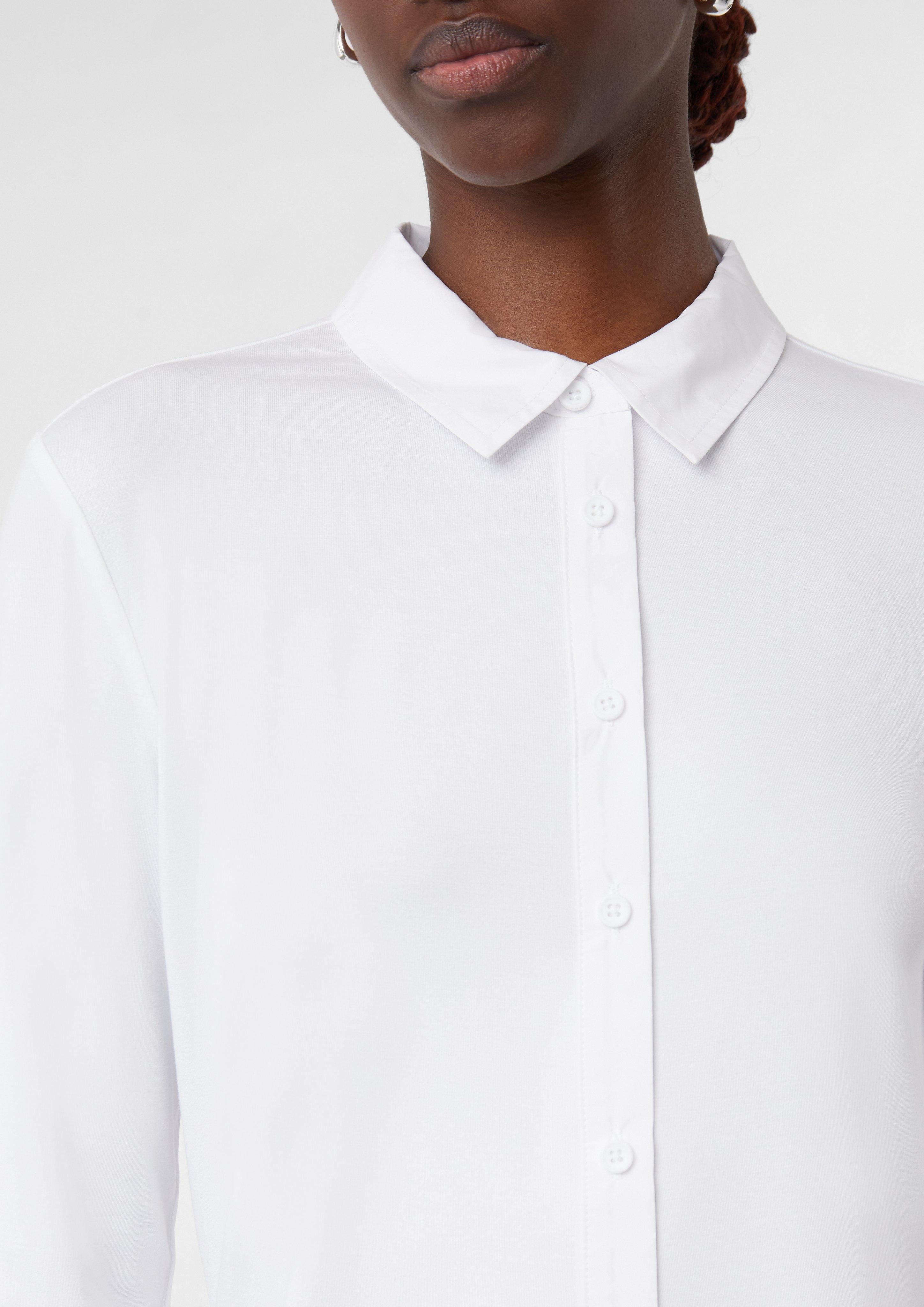 Comma Langarmshirt T-Shirt aus Viskosemix mit günstig online kaufen