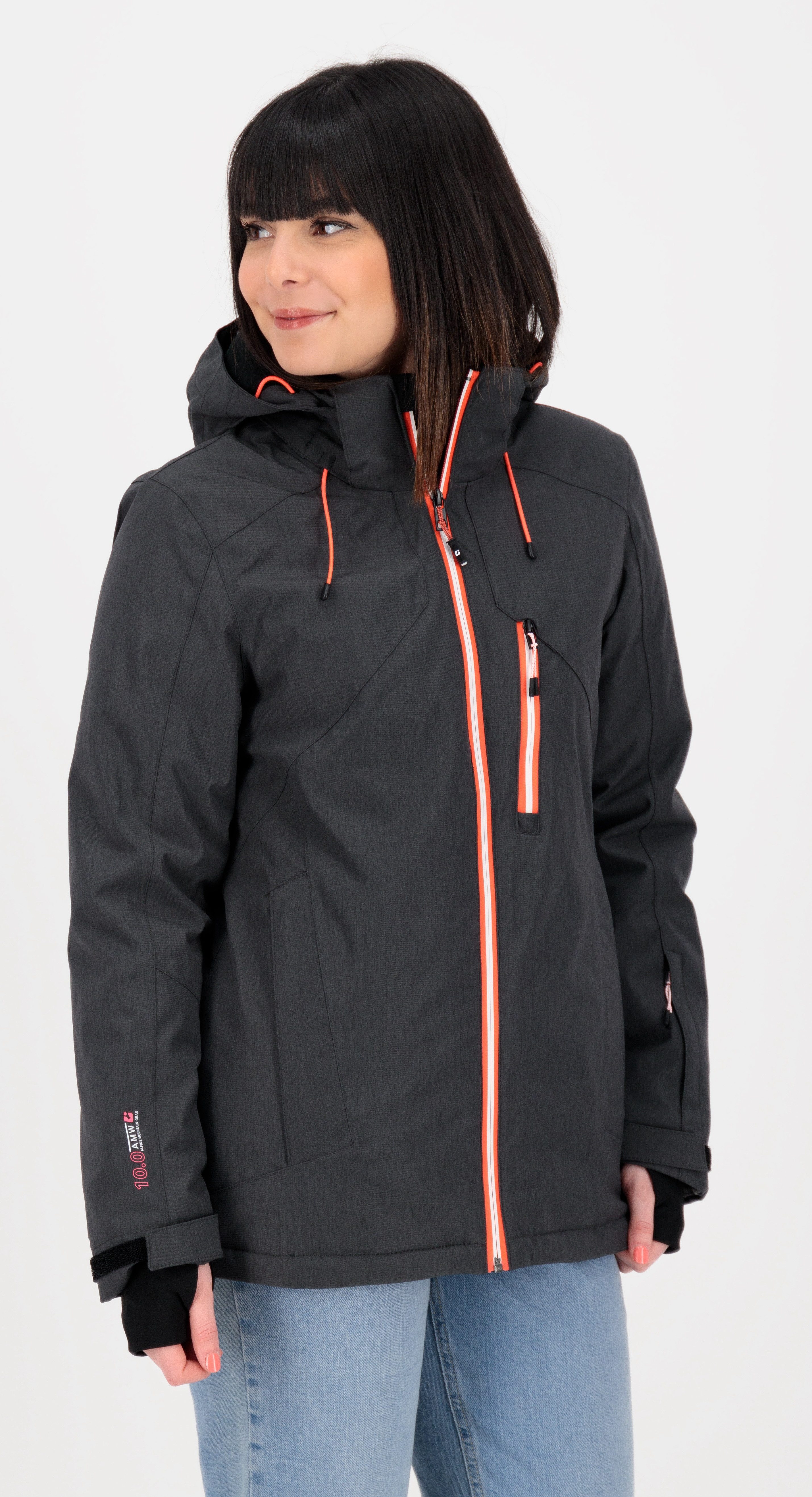 Killtec Skijacke KSW 12 WMN SKI JCKT CS mit abnehmbarer Kapuze. mit Schneefang und Windfang