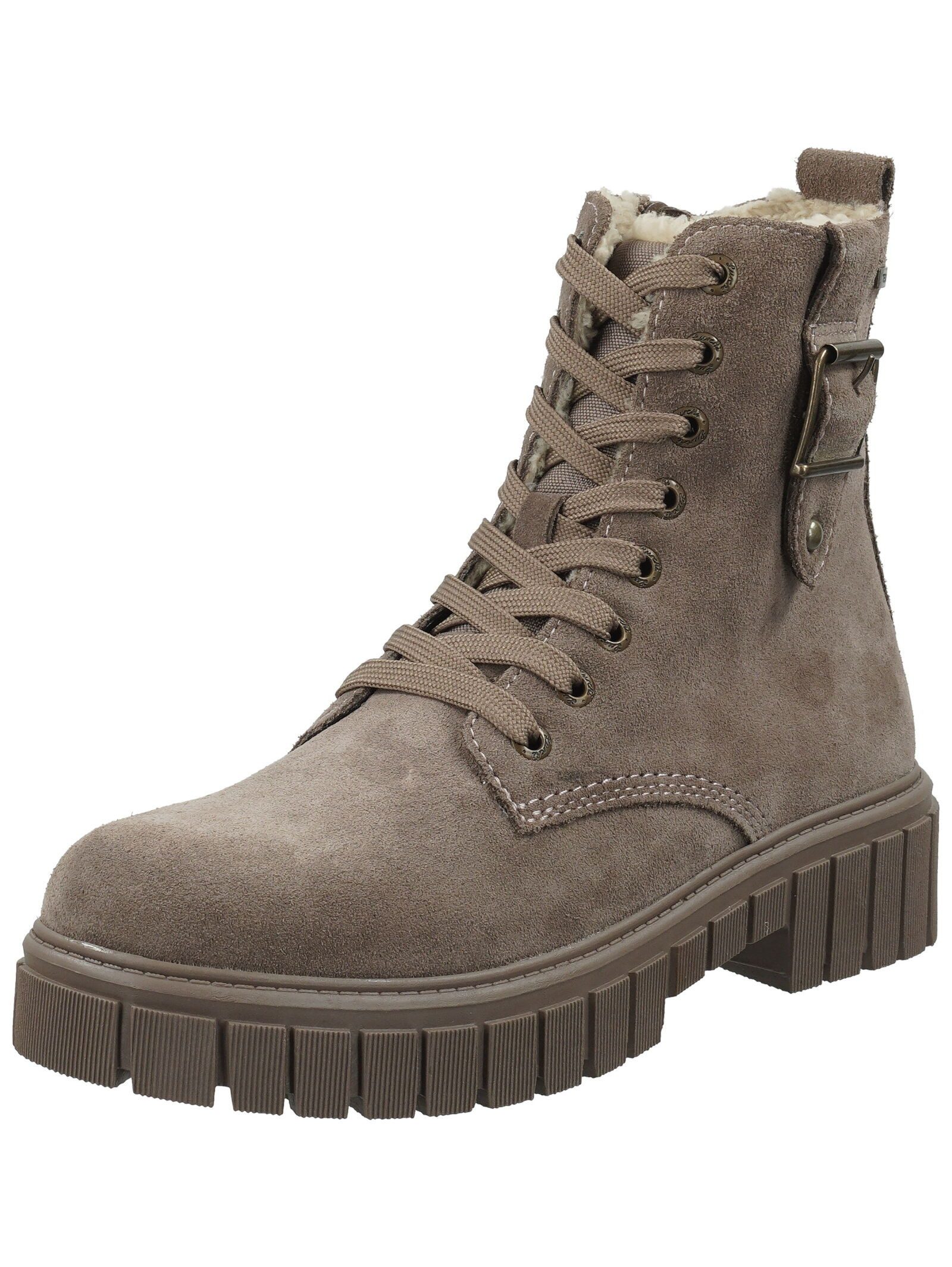 Lurchi Stiefelette Veloursleder/Synthetik Schnürstiefelette