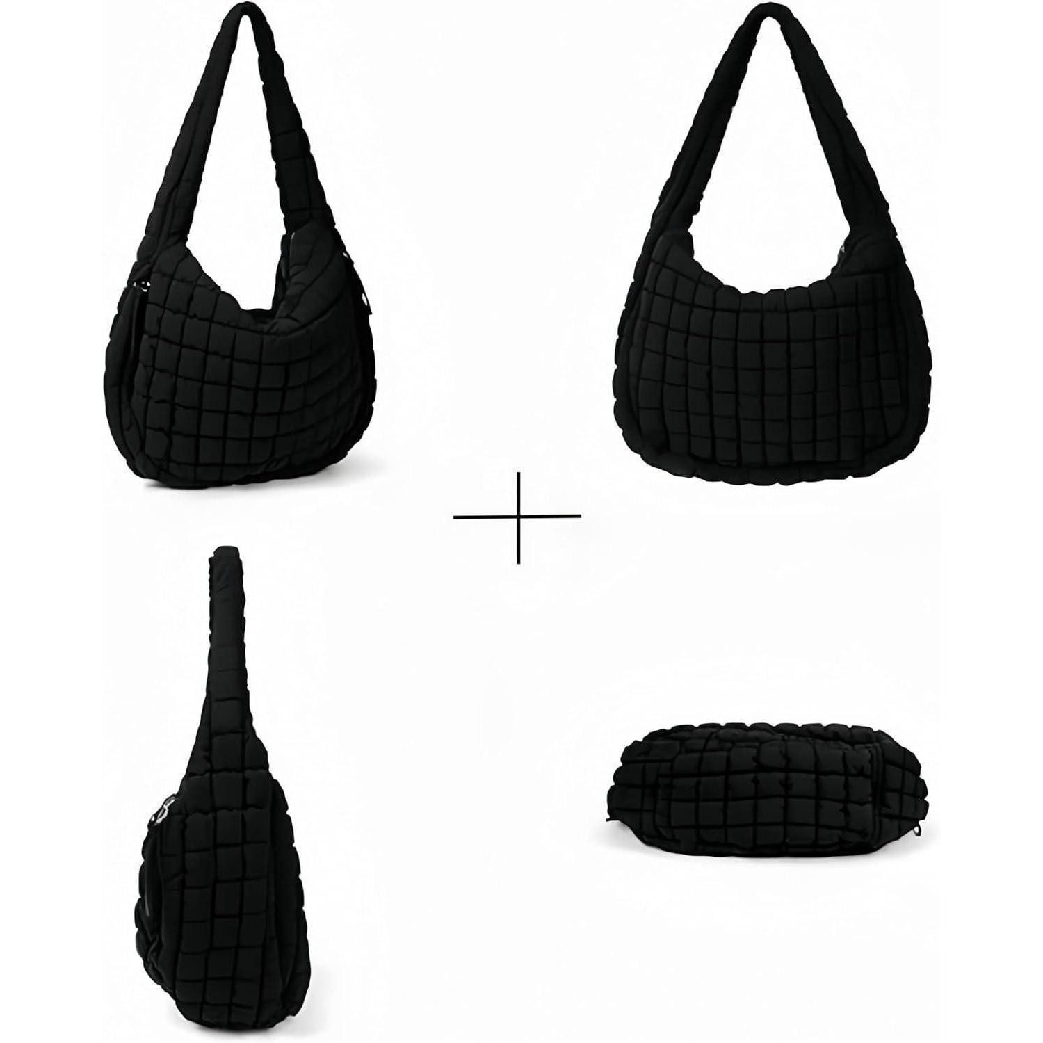 LuxusKollektion Shopper Große Puffer Schultertasche für Damen mit Reißverschluss, vielseitig