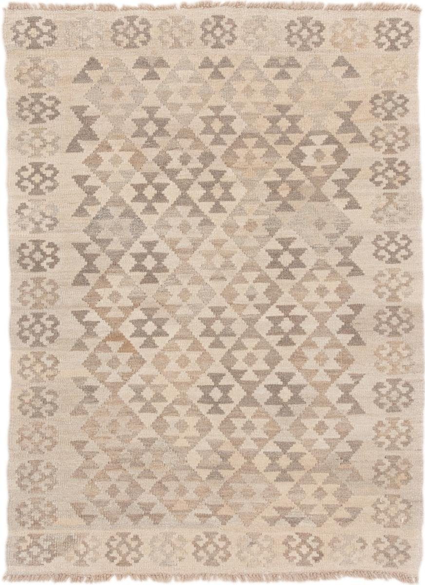 Orientteppich Moderner Afghan mm Nain 106x143 Höhe: 3 Trading, Handgewebter Kelim Orientteppich, Heritage rechteckig,