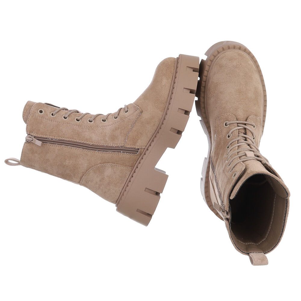 Ital-Design Damen Stiefel mit robustem Design für Alltag und Freizeit Schnü günstig online kaufen