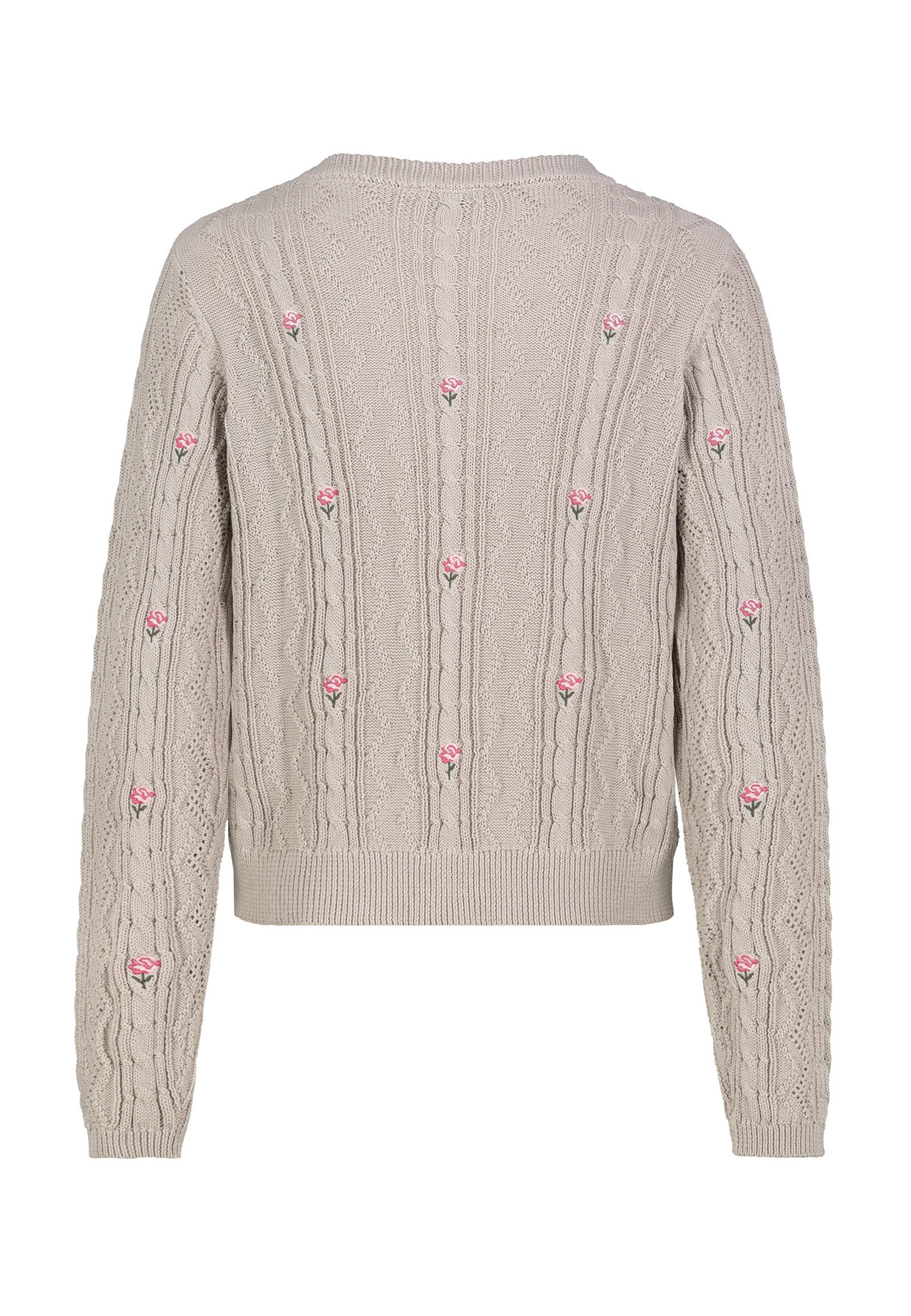 Eight2Nine Strickpullover Damen Strickpullover cropped mit verspielter Stic günstig online kaufen