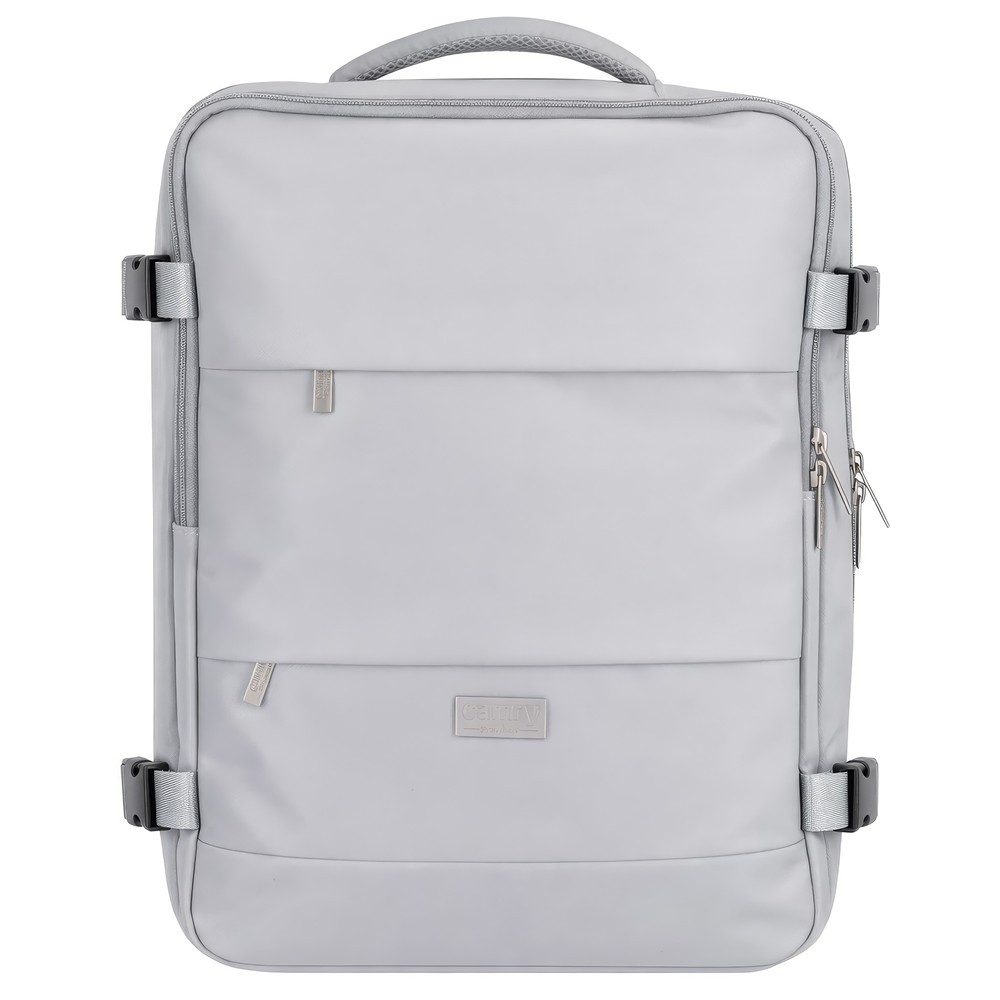 Camry Reiserucksack CR 6880mg Handgepäck 24 L, Rucksack mit Laptopfach bis 17 Zoll, Schuhfach, Nassfach, RFID-Fach, Business, Sport, Reise, mittel grau