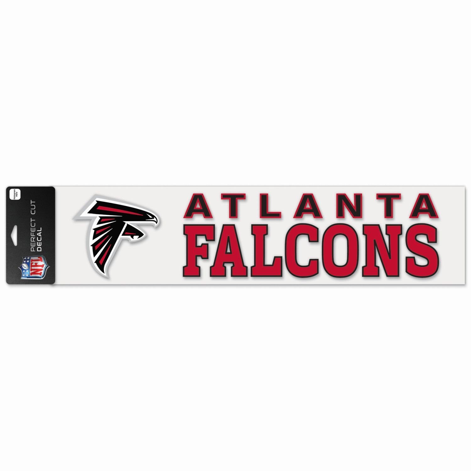 Wanddekoobjekt Teams Perfect Falcons Atlanta Cut Aufkleber XXL 10x40cm WinCraft NFL