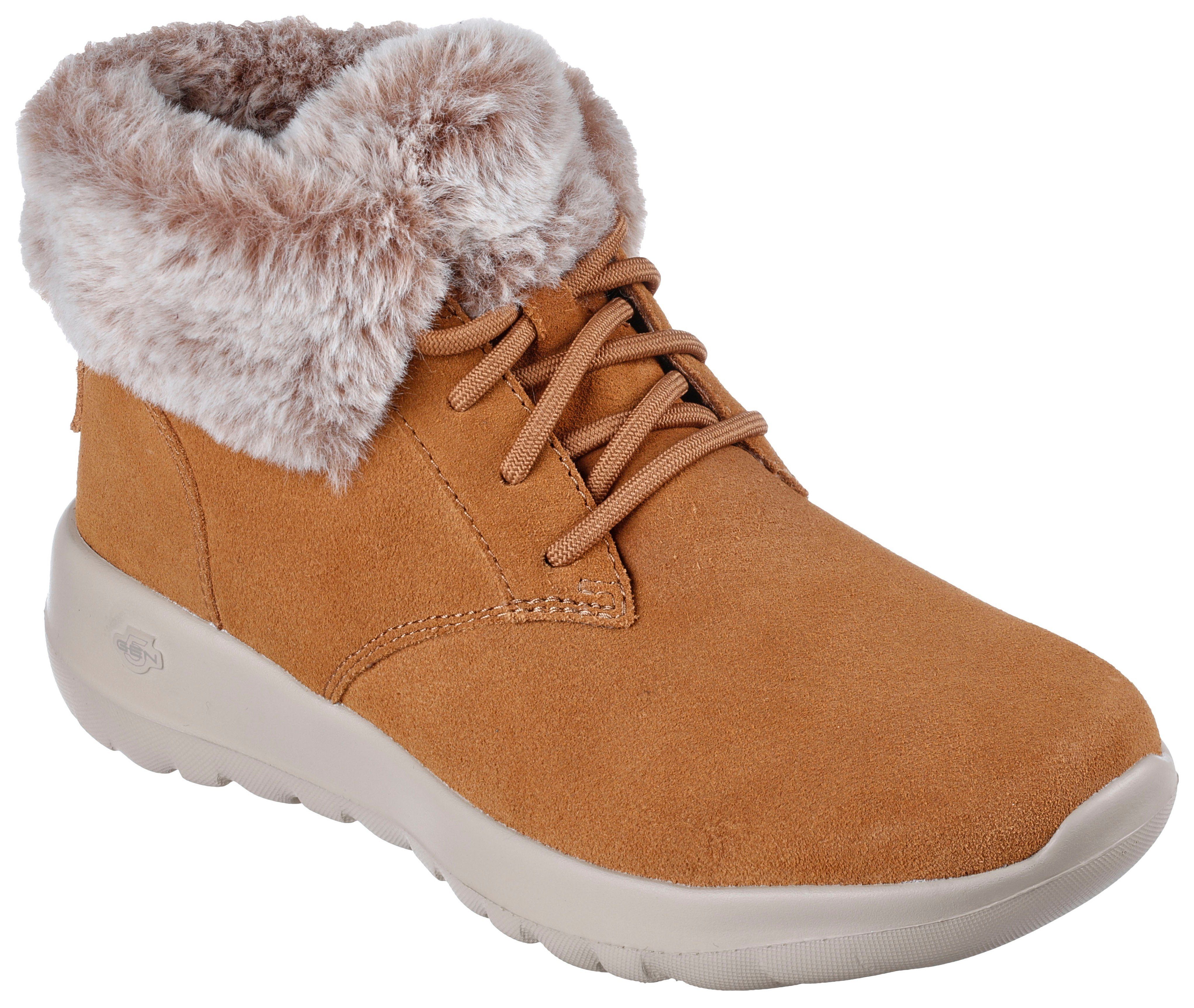 Skechers ON-THE-GO JOY - PLUSH DREAMS Winterboots mit Ortholite, Gepolstert  durch Air-Cooled Goga Mat