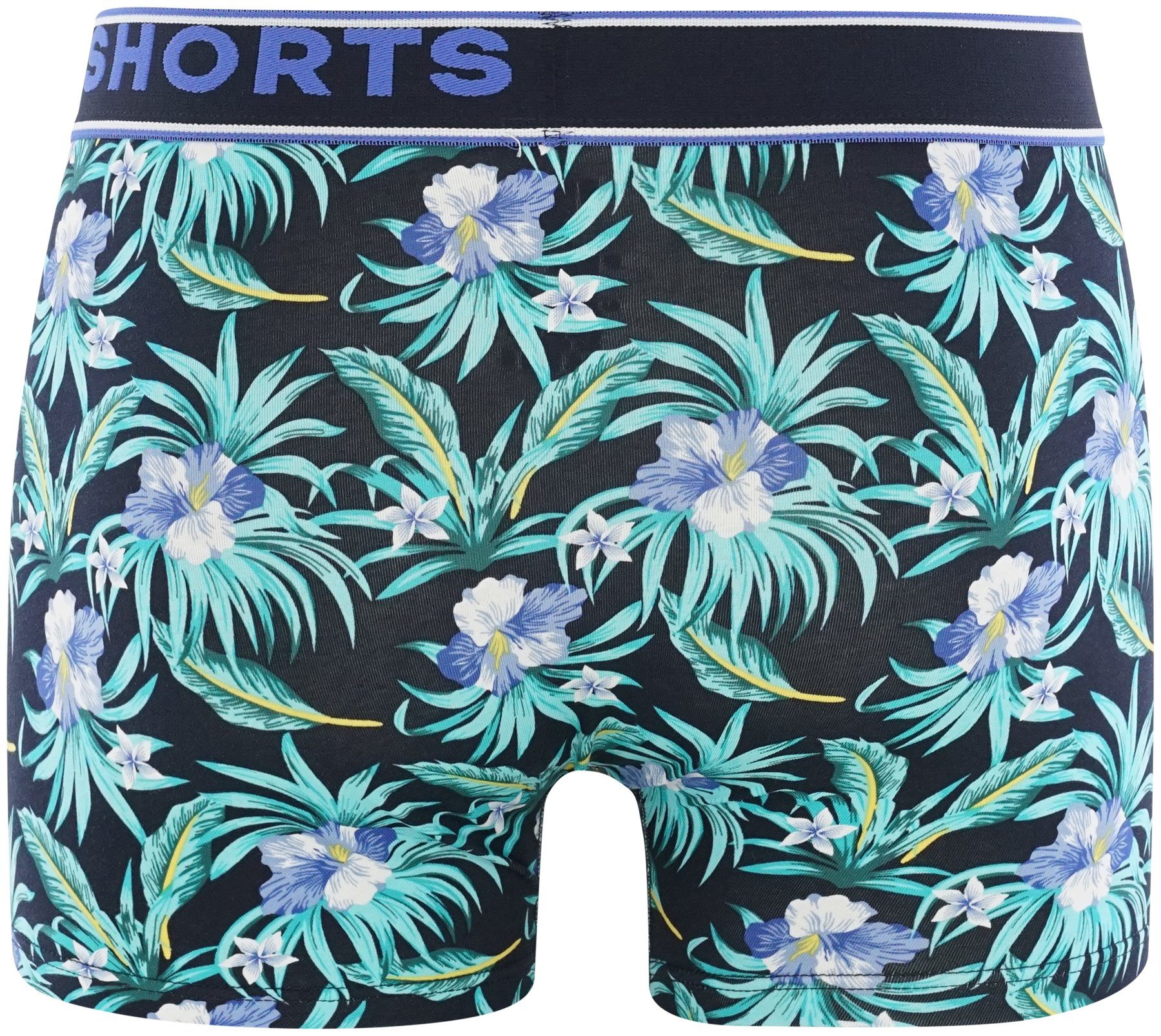 Retro (2-St) Flowers Trunks Hawaii SHORTS 2-Pack Pants HAPPY