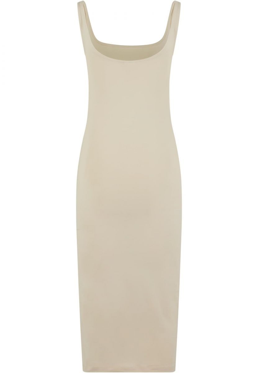 URBAN CLASSICS Sweatkleid Ladies Basic Long Cotton Jersey Dress Kleid Damen