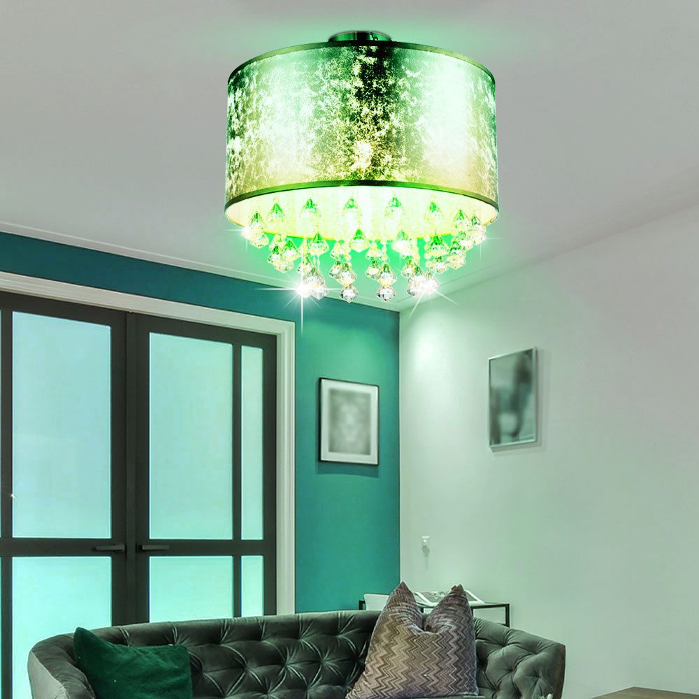 GLOBO LIGHTING LED Deckenleuchte, Leuchtmittel inklusive, Warmweiß, Farbwechsel, LED Deckenlampe Kronleuchter Hängeleuchte mit RGB-Farbwechlser