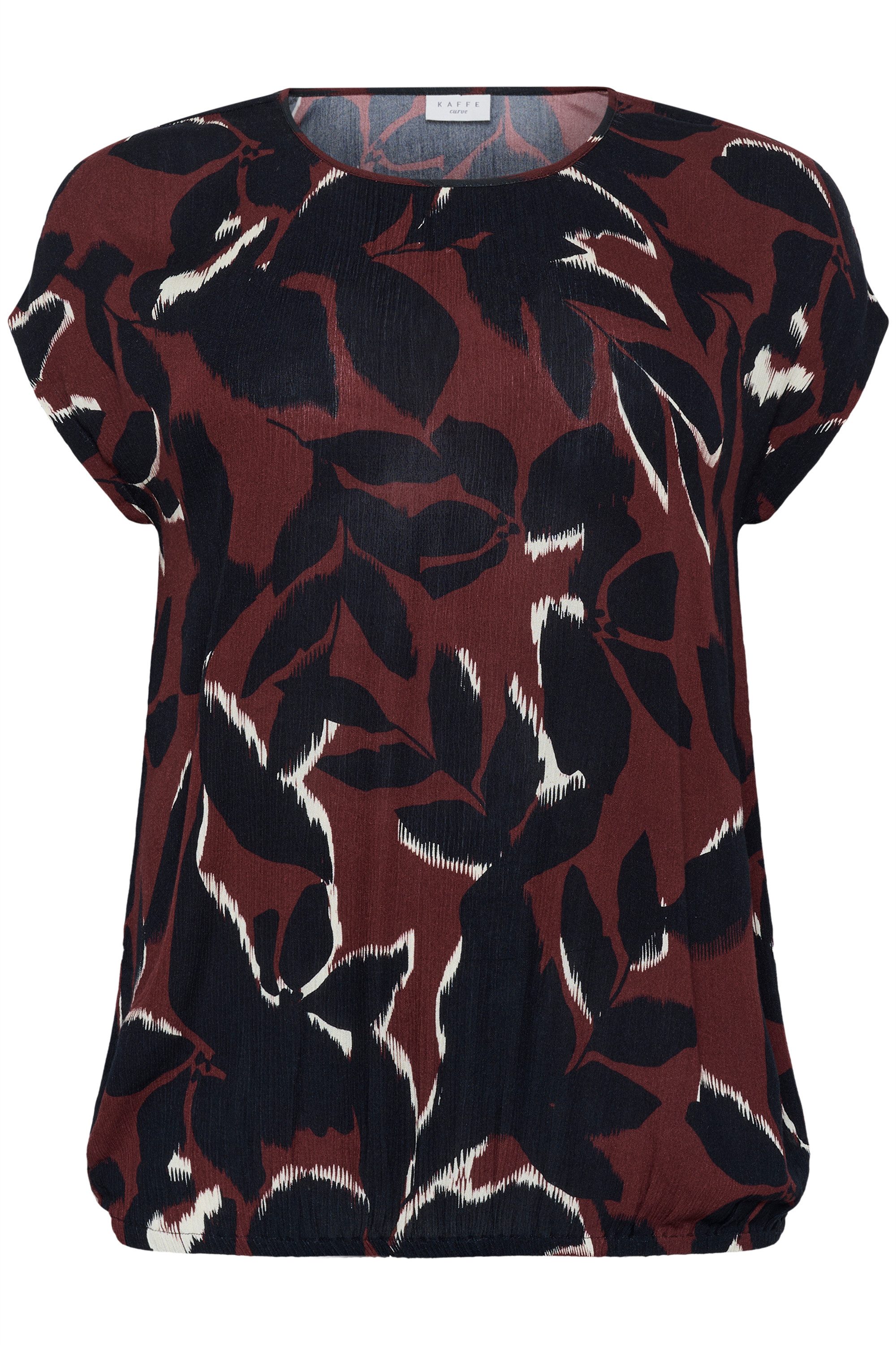 KAFFE Curve Kurzarmbluse Kurzarm-Bluse KCami Große günstig online kaufen