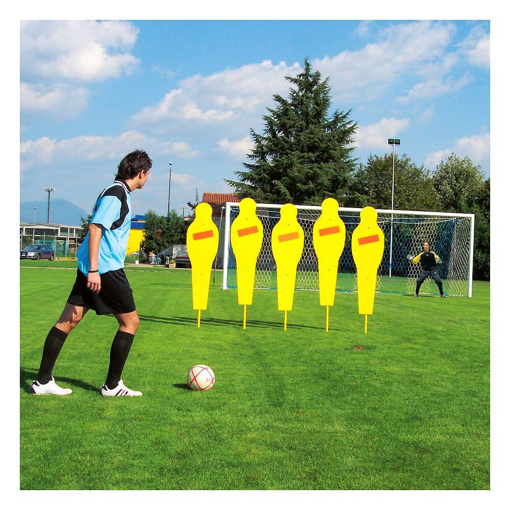 Liski Freistoßmauer Fußball-Dummy-Set Freistoß, Aus UV-beständigem Kunststoff