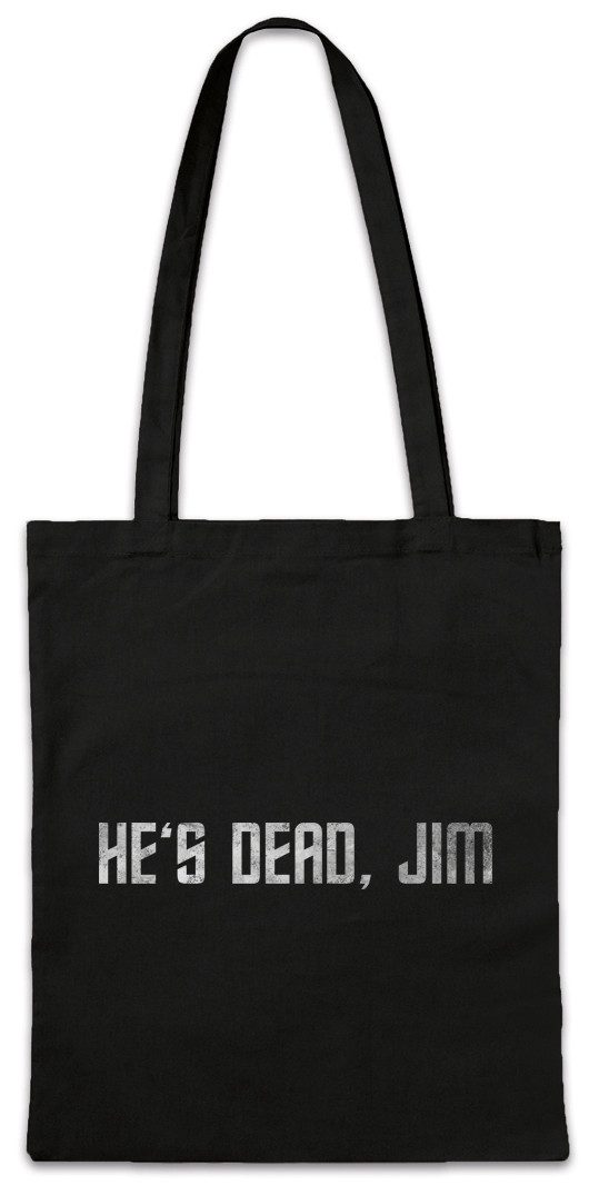 Beuteltasche He's Dead Jim Stofftasche Star Fun Enterprise Trek Raumschiff Space