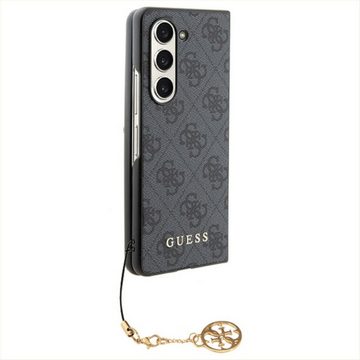 Guess Smartphone-Hülle Guess für Samsung Galaxy Z Fold5 Hülle Case 4G Charms Collection Grau