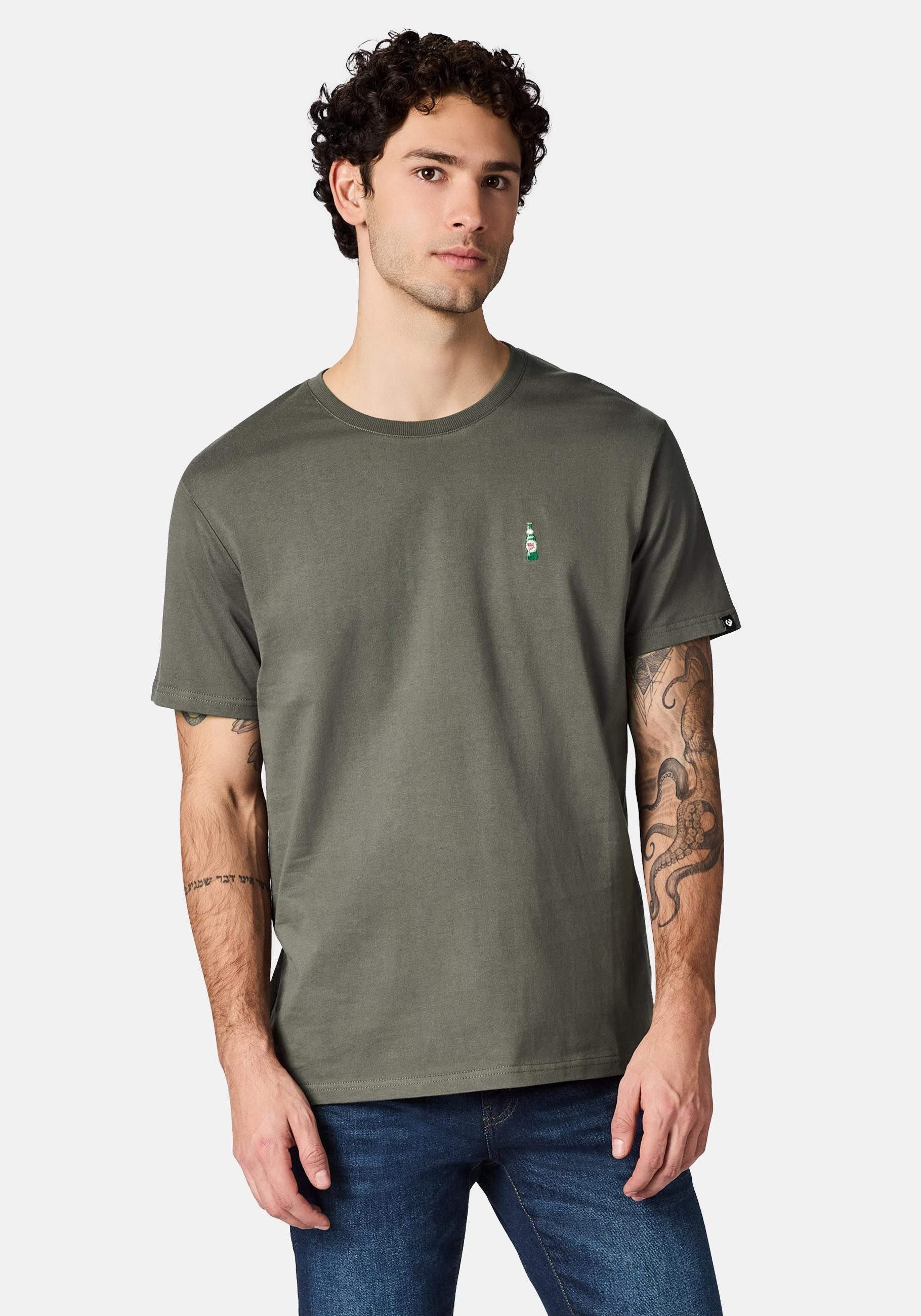 Ragwear T-Shirt Samms C Gots YOUMODO Kurzärmliges Shirt mit Flaschen-Sticke günstig online kaufen