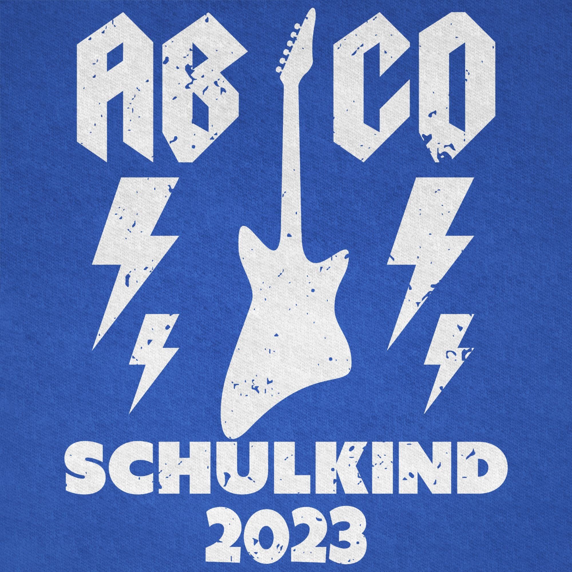 CD 2023 Geschenke Schulkind Schulanfang Gitarre Shirtracer Royalblau Junge AB 3 T-Shirt Einschulung