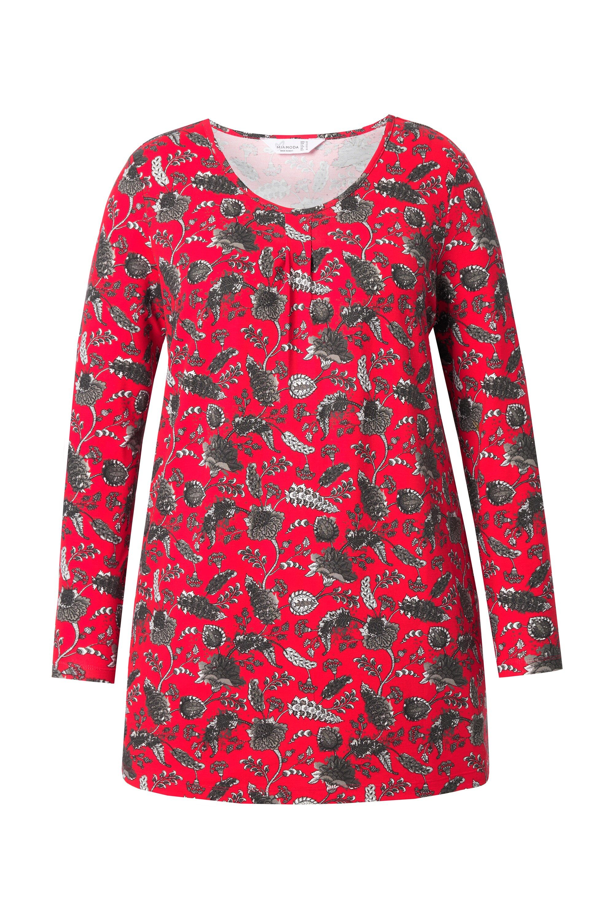 MIAMODA T-Shirt T-Shirt A-Linie florales Muster günstig online kaufen