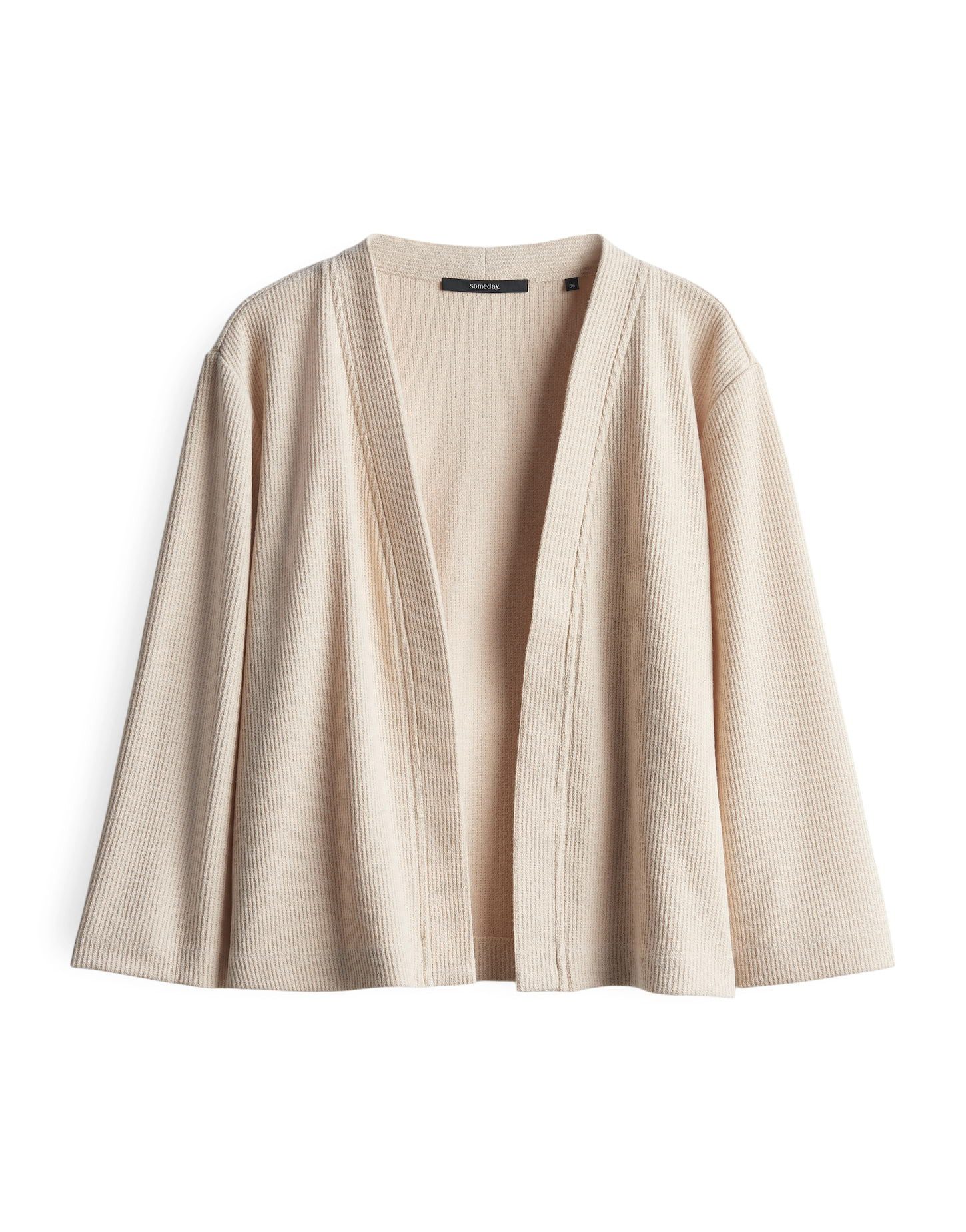 Sweatjacke UMARIEL Regular mit feiner Rippstruktur