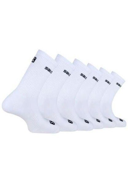 weiß (6-Paar) Stabilisierung Socken Salomon des Fußgewölbes