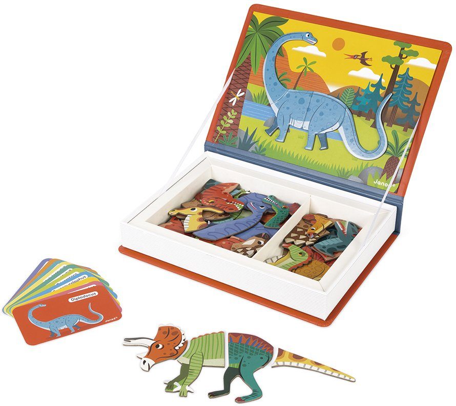 - Magnetbuch Dinosaurier Lernspielzeug Janod