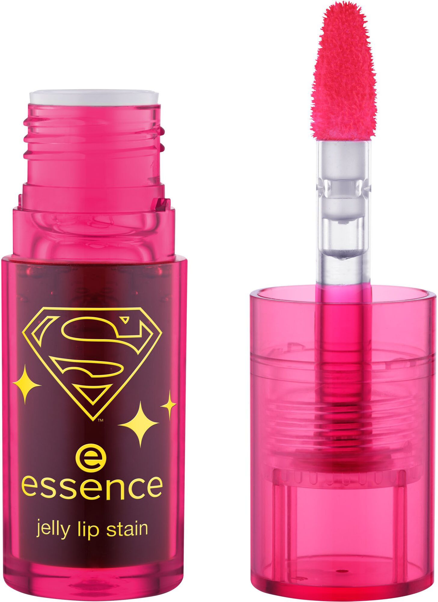 Essence Lipgloss Superman jelly lip stain, 3-tlg., Langanhaltend und natürlich, Gelee-Textur mit nicht klebrigem Finish.