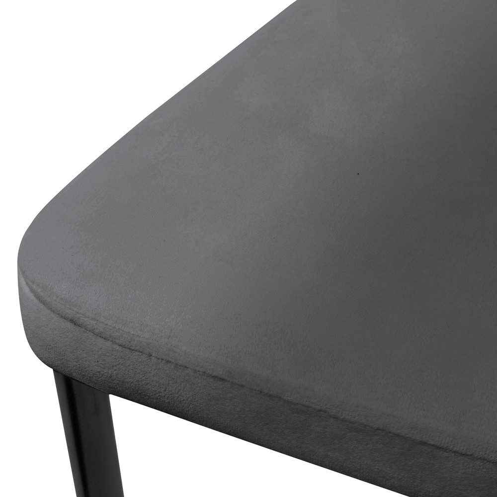 ML-DESIGN Stuhl Esszimmerstuhl mit Rückenlehne Samtbezug & Metallbeinen Küchenstühl (4 St), Polsterstuhl ergonomisch Esstisch-Stuhl Wohnzimmerstuhl – Bild 5 von 5