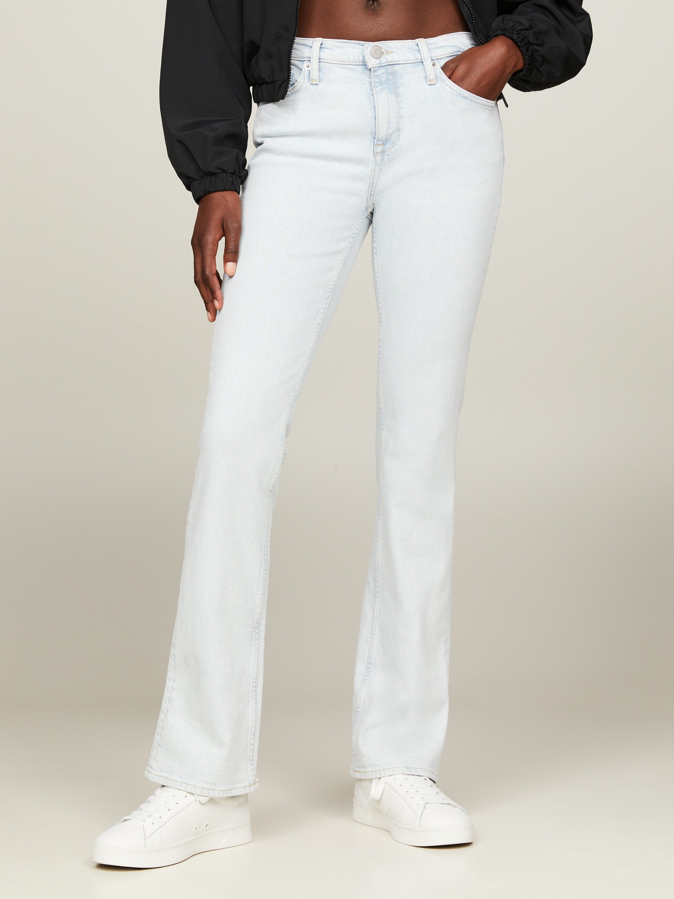 Tommy Jeans Bootcut-Jeans Maddie mit Tommy günstig online kaufen