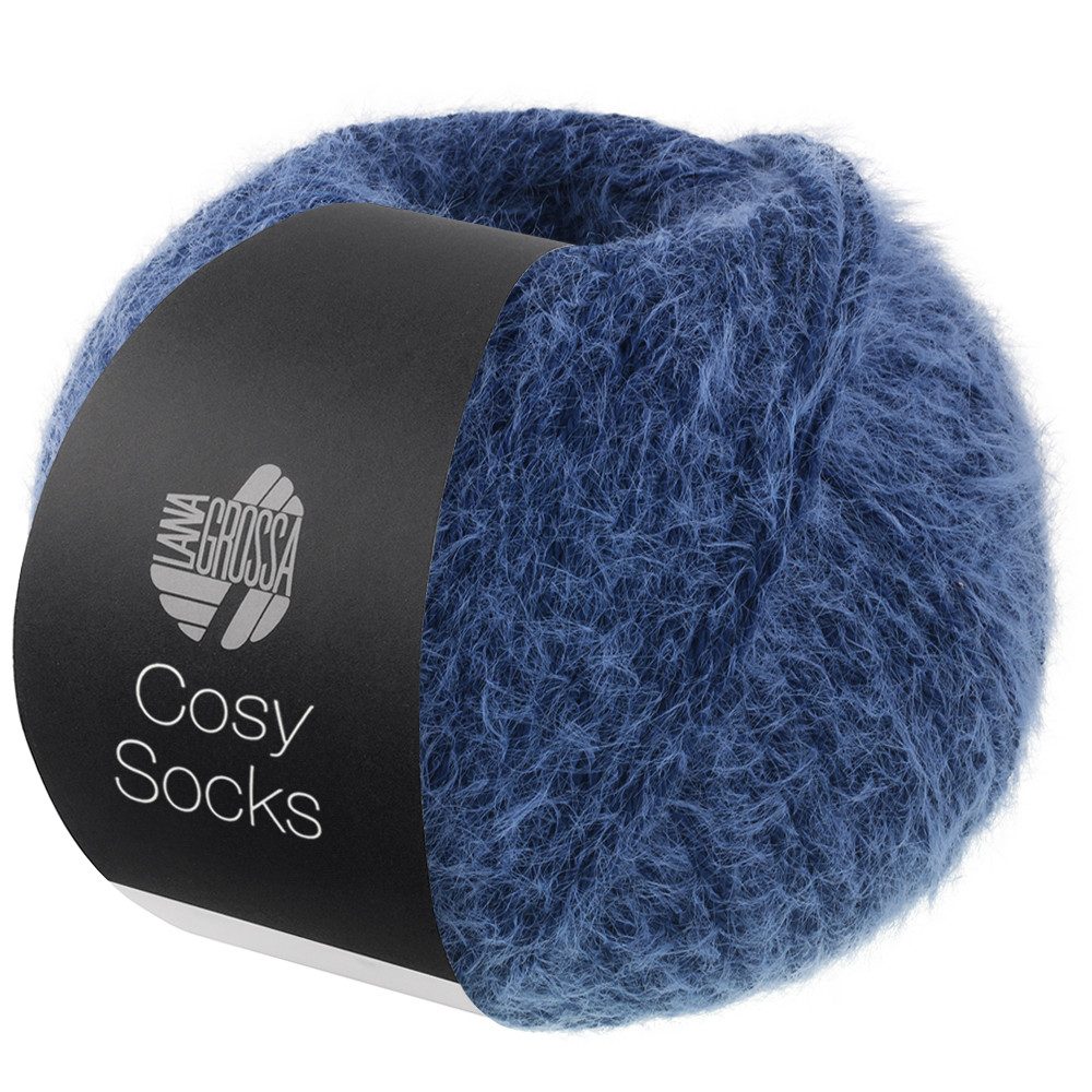 LANA GROSSA Meilenweit 100 g COSY SOCKS Häkelwolle, 420 m (Flauschige Sockenwolle mit Merinowolle, waschmaschinenfest), 100 g