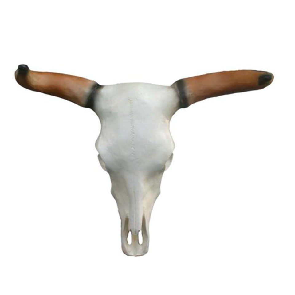 Xlmoebel Dekofigur Bullenschädel Stierkopf Wand Skulptur 64 cm Dekoration, Made in Europa