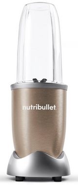 nutribullet Smoothie-Maker NB907CP, 900 W, Standmixer, Multifunktionsmixer inkl. 2 Trinkbecher, Champagner
