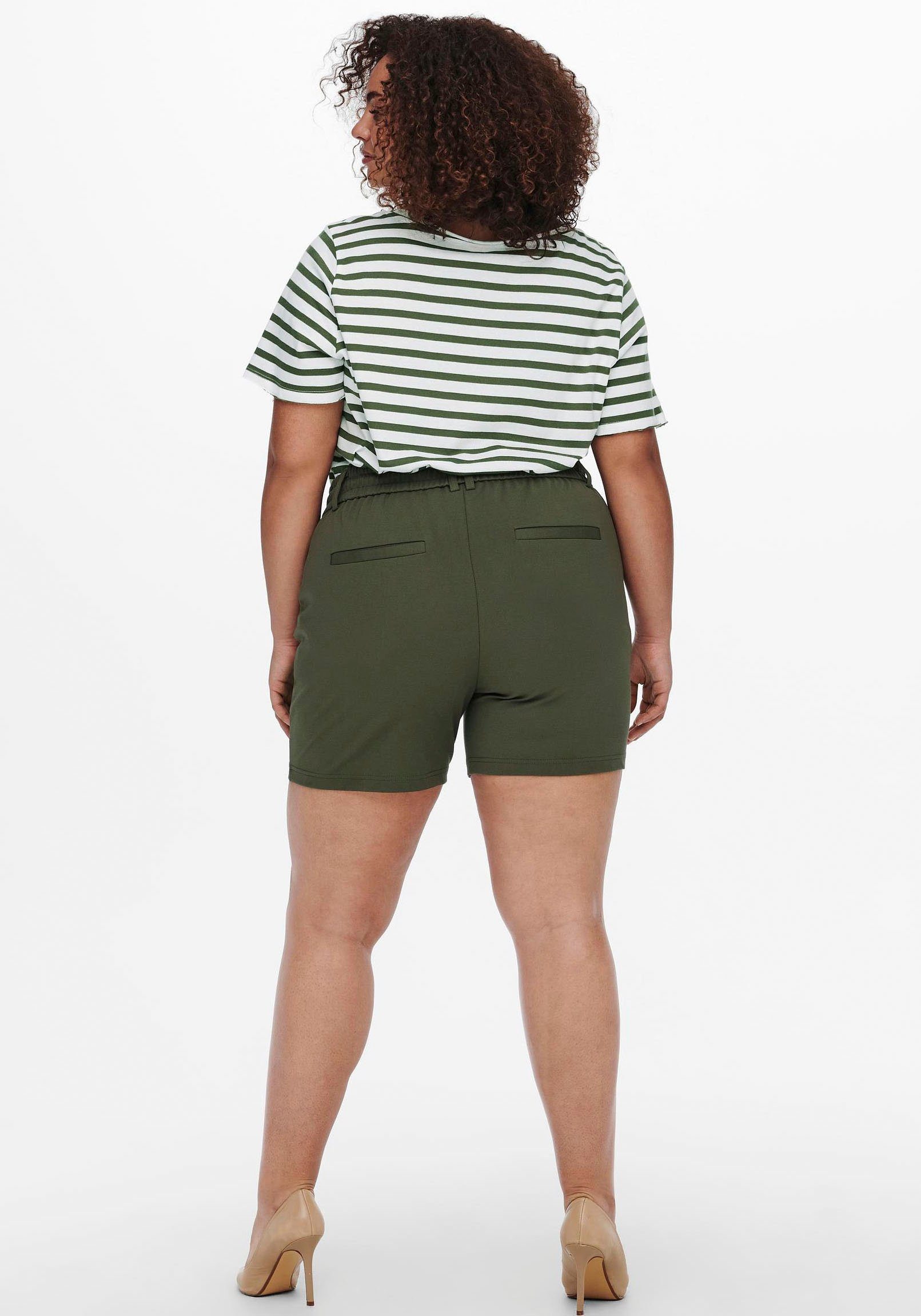 ONLY CARMAKOMA Shorts CARGOLDTRASH LIFE EASY günstig online kaufen