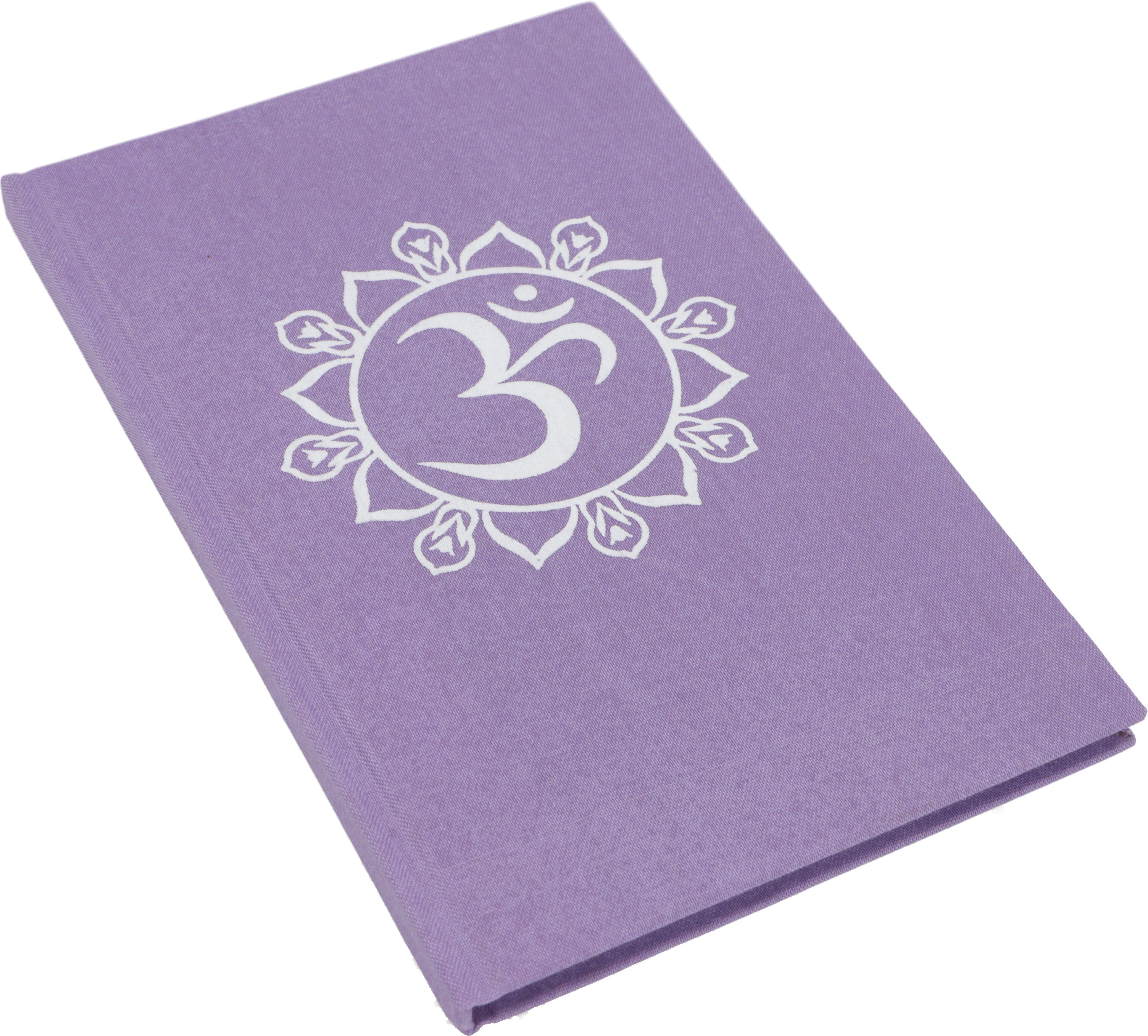 Guru-Shop Tagebuch Notizbuch, Tagebuch - OM violett