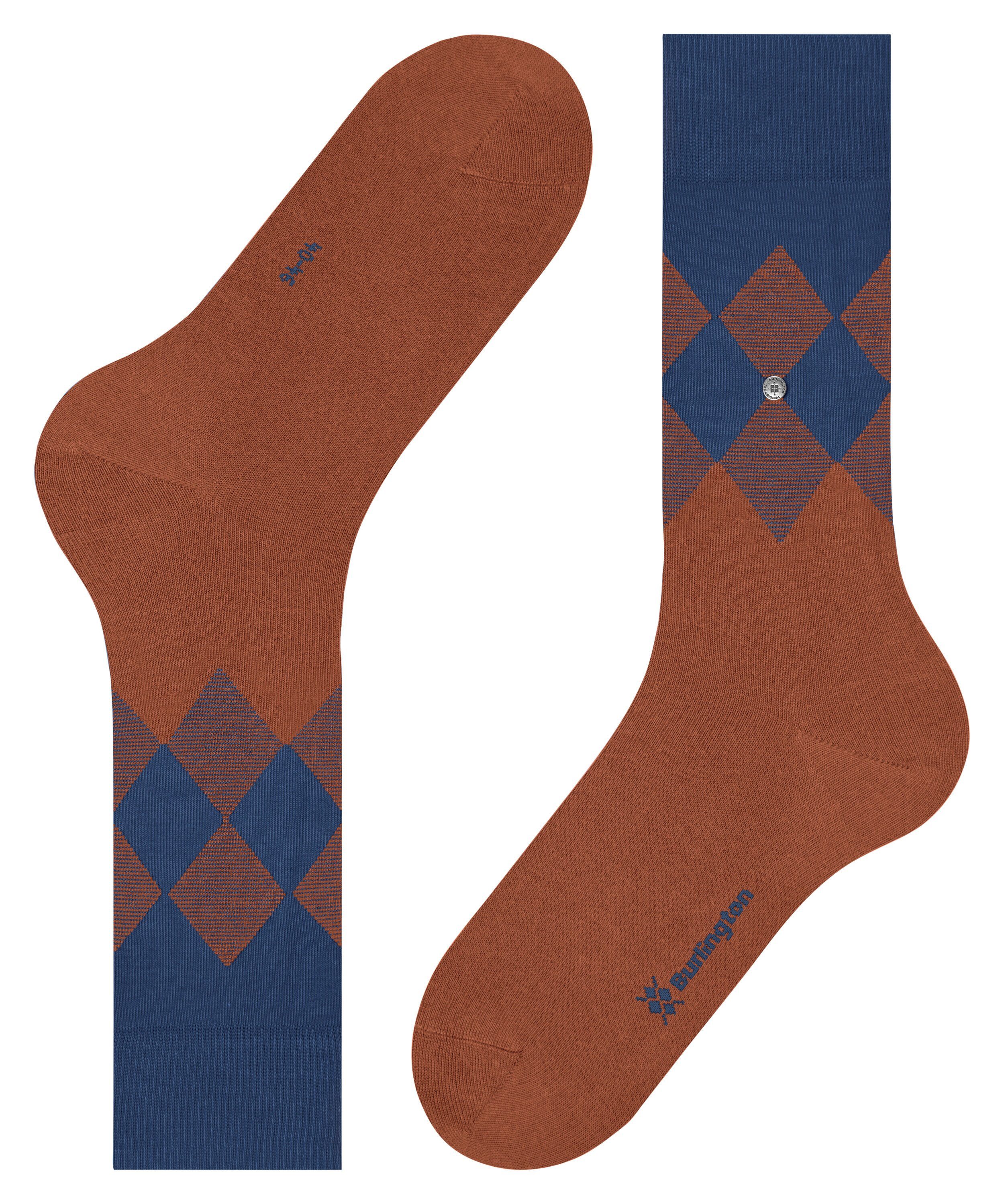 (8798) Socken brown Burlington Hampstead (1-Paar) saddle