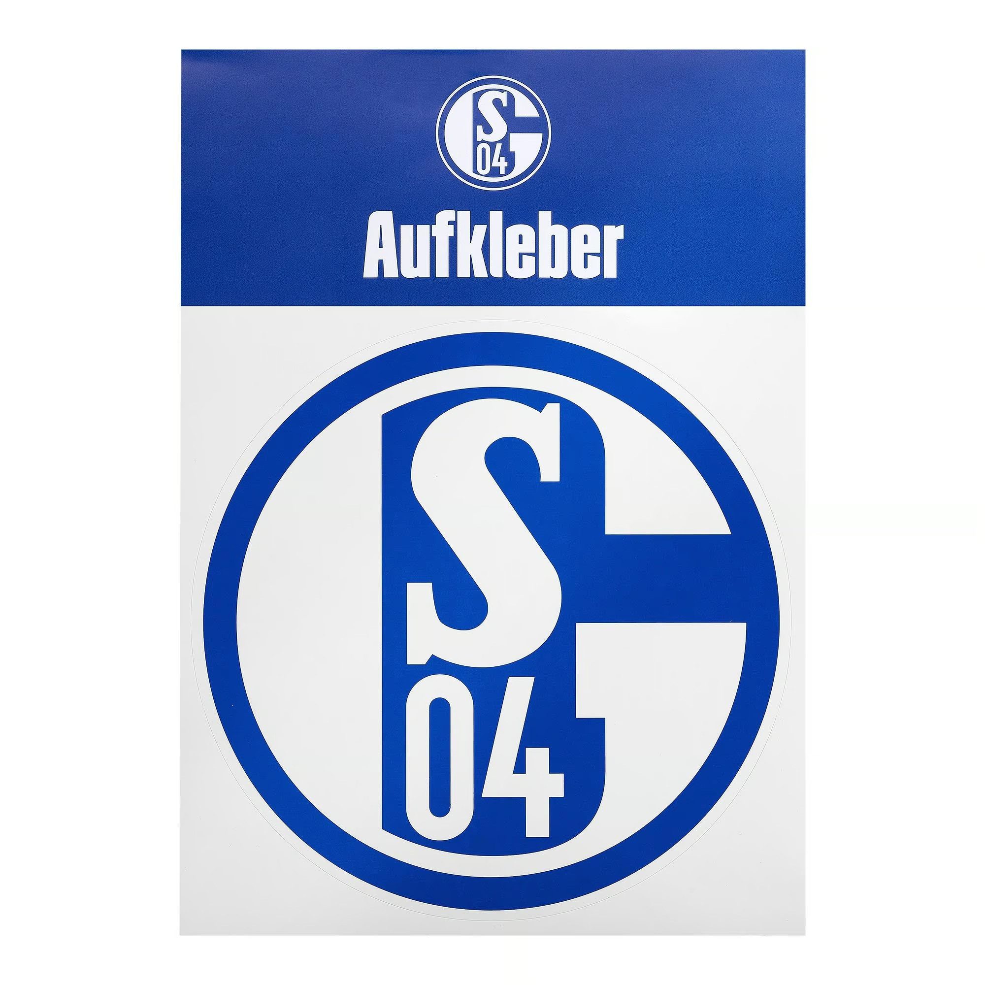 FC Schalke 04 Aufkleber Aufkleber Blau und Weiß 20cm, (1tlg)