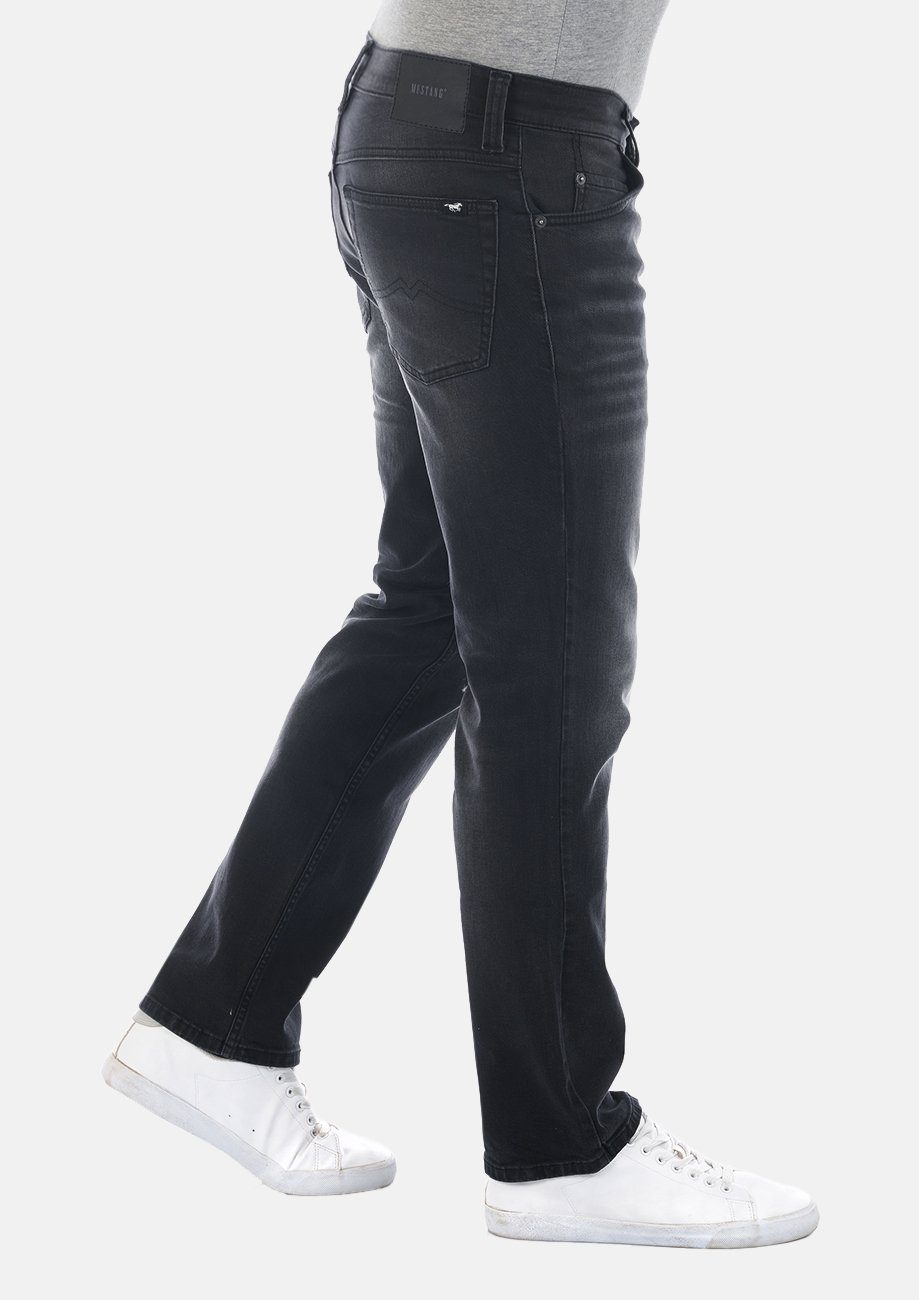 MUSTANG Straight-Jeans (1014741-4000-882) Regular Denim Herren Dark Hose mit Stretch Tramper Fit Jeanshose