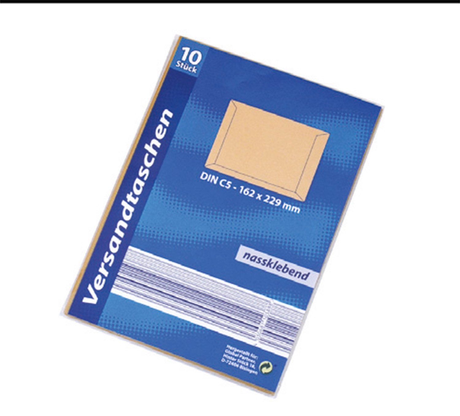 Briefumschlag Versandtaschen C4, 5er Pack, Briefumschläge Kuverts Versandhüllen Papiertaschen Umschlagtaschen