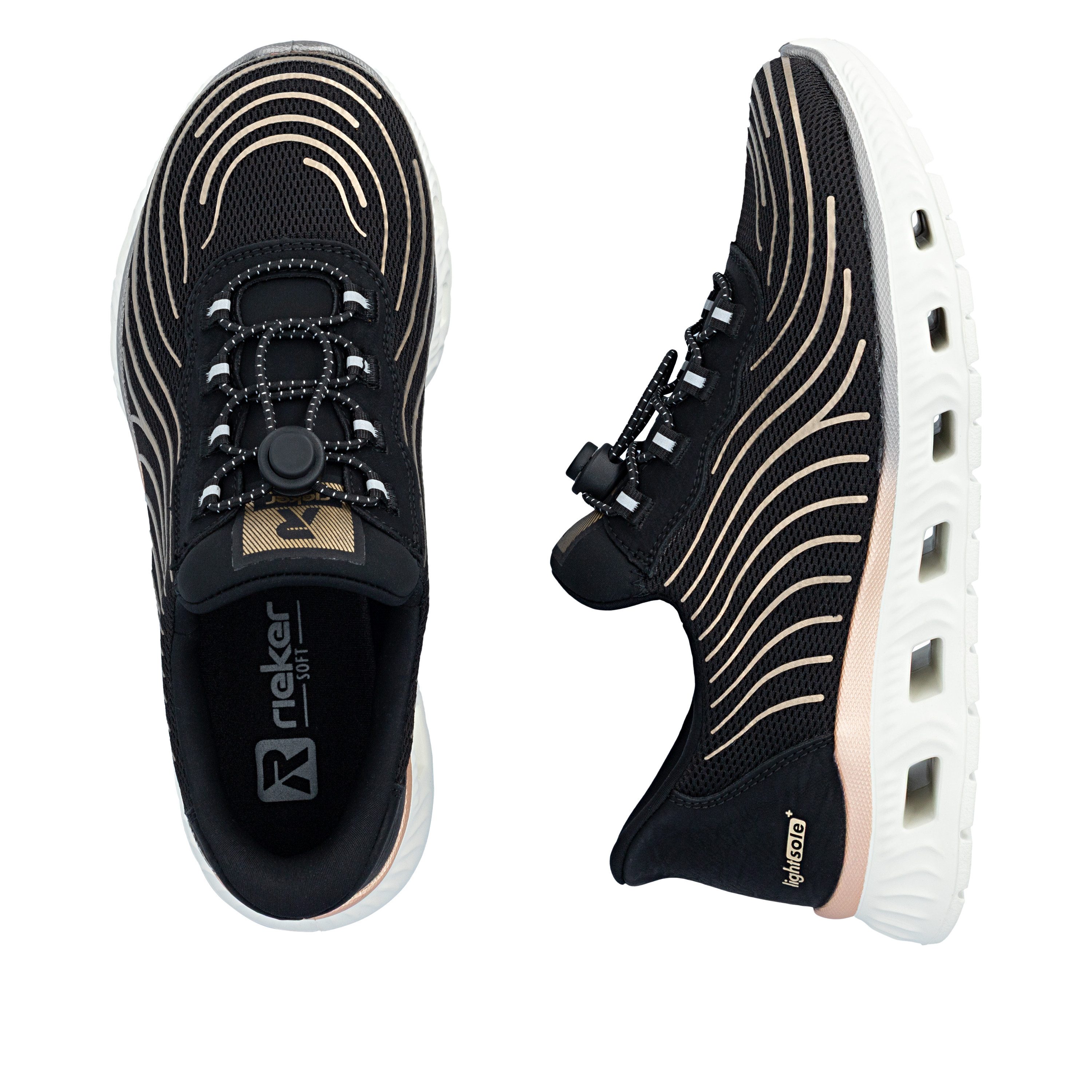 Rieker Ready2GO Plateausneaker Sport-Sneaker, Freizeitschuh, Halbschuh mit Schnellverschluss – Bild 3 von 5