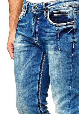 Rusty Neal Straight-Jeans NEW YORK 29 im modernen Used-Look