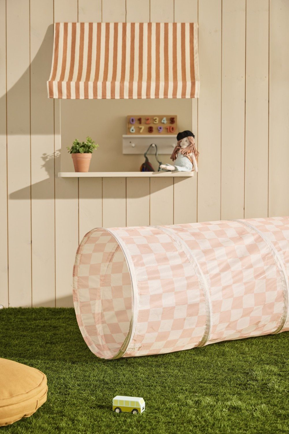 Kids Concept Spieltunnel Spieltunnel Karo apricot günstig online kaufen