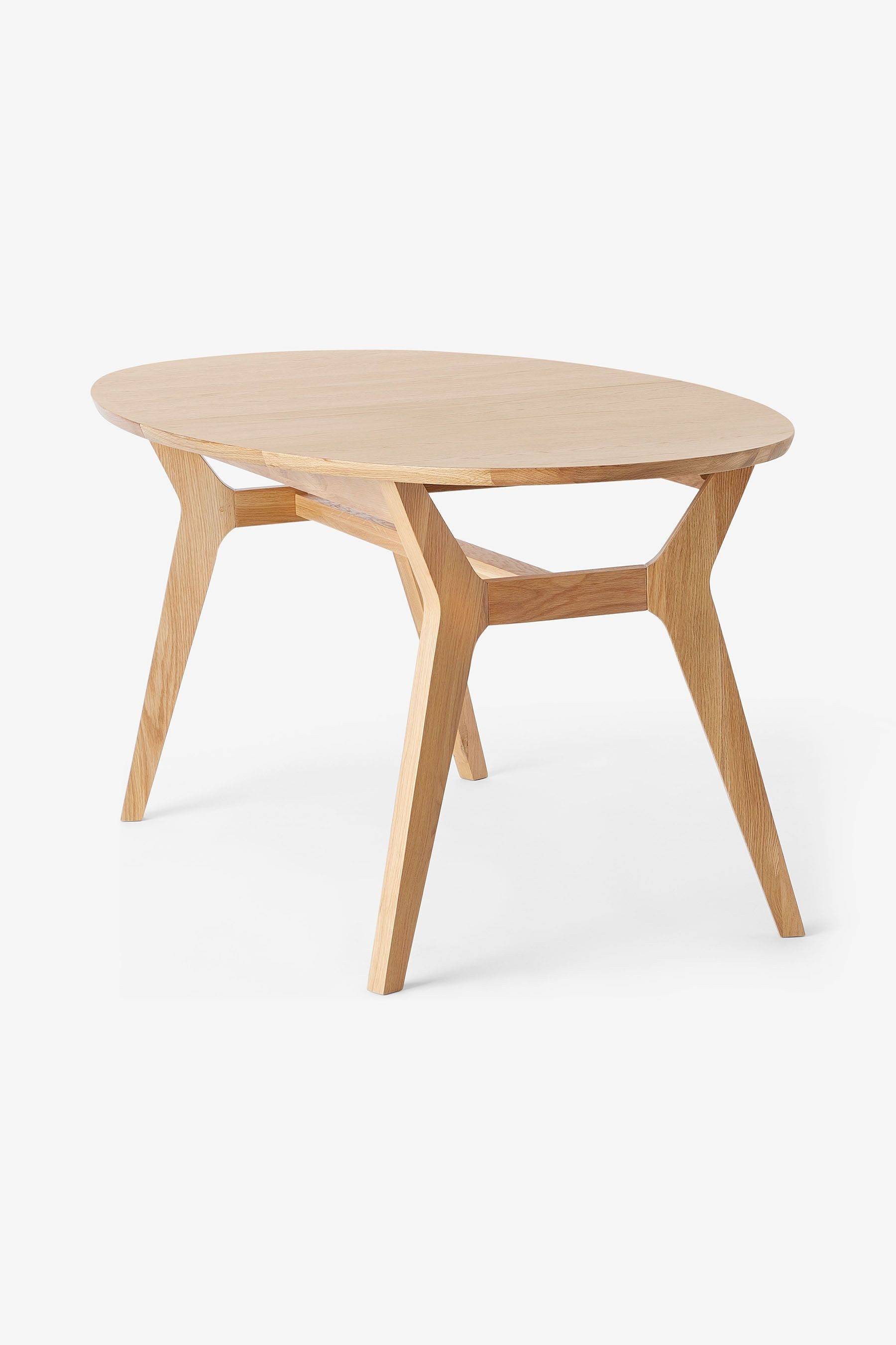 MADE Esstisch MADE.COM Jenson Esstisch rund ausziehbar für 6-8 (1-St), Ausziehbar