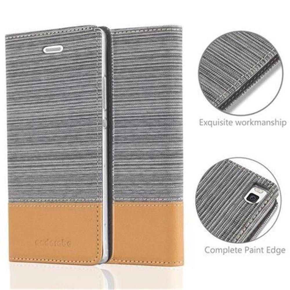 Cadorabo Handyhülle für Huawei P8 Hülle Huawei P8, Klappbare Handy Schutzhülle - Hülle - mit Standfunktion und Kartenfach