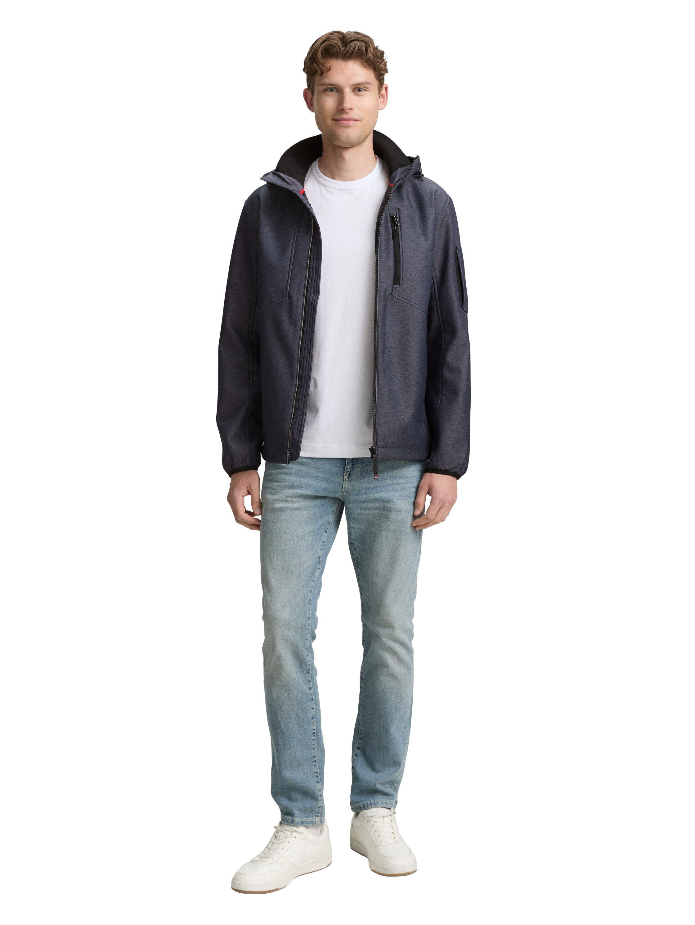 TOM TAILOR Softshelljacke mit Kapuze
