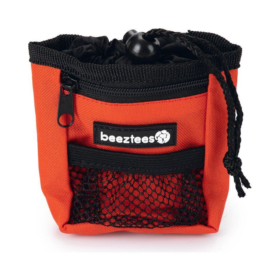Beeztees Leckerlibeutel Hundekotbeutelspender + Leckerlietasche Ordena rot
