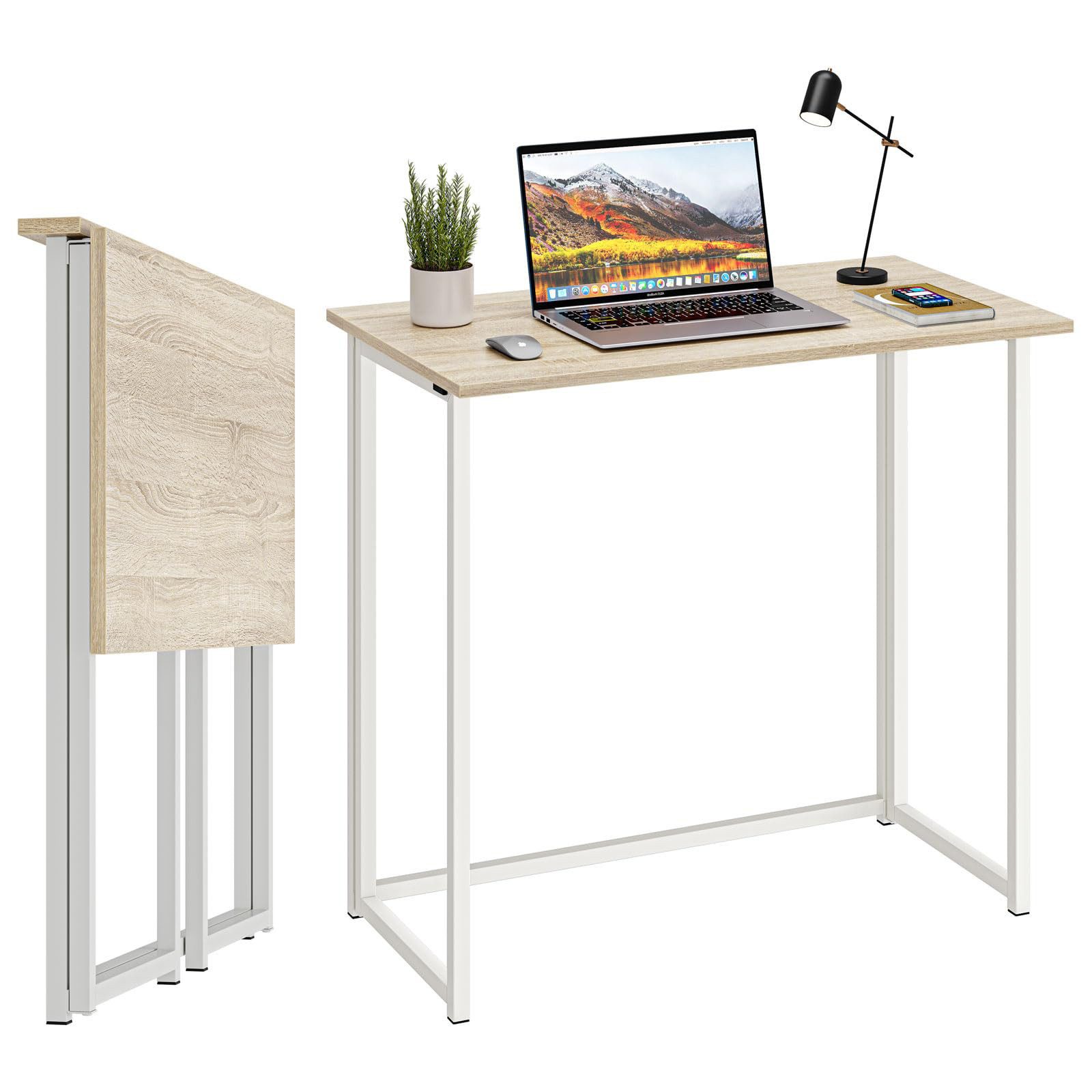 NAIMP Schreibtisch faltbar Computertisch Klapptisch Arbeitstisch Bürotisch günstig online kaufen