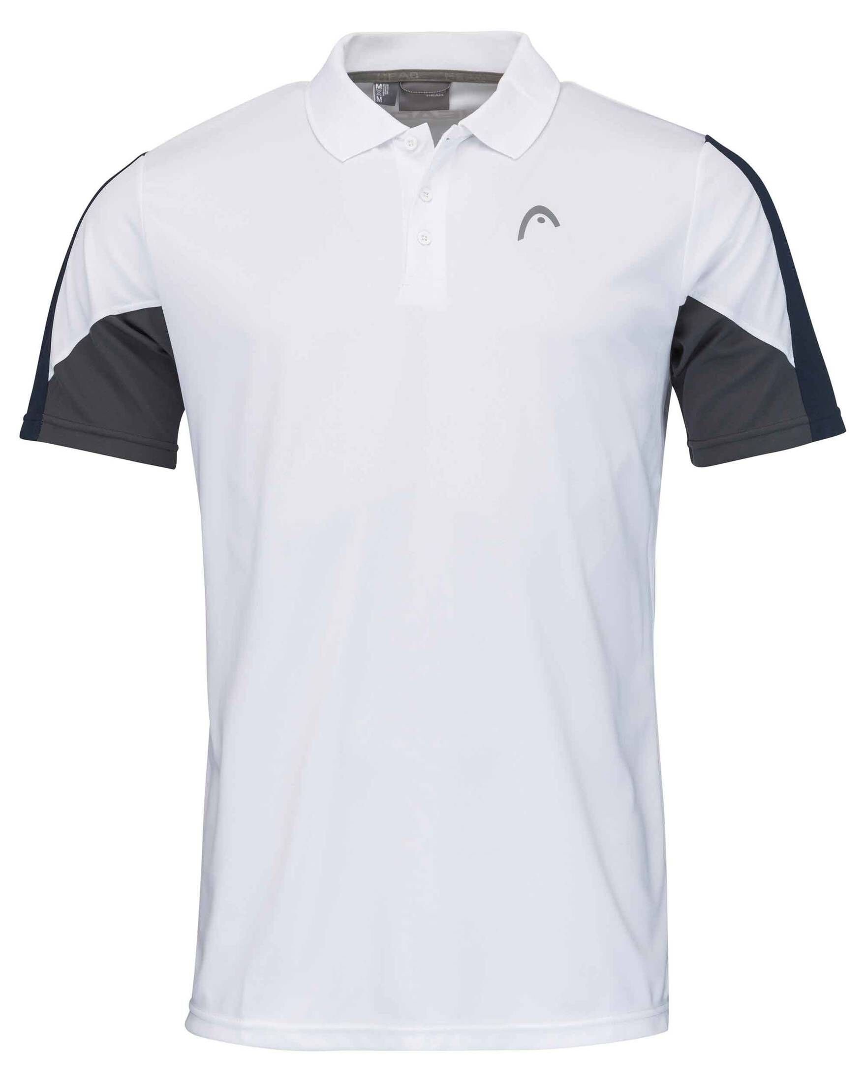 Head Poloshirt Herren blau CLUB (1-tlg) 22 Tennisshirt / weiss (902)