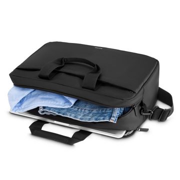 Hama Laptoptasche Laptop-Tasche "Traveller", von 40 - 41 cm (15,6" - 16,2), Schwarz, 40 bis 41 cm, für Apple MacBook Pro, universell, Fächer, Farbe schwarz