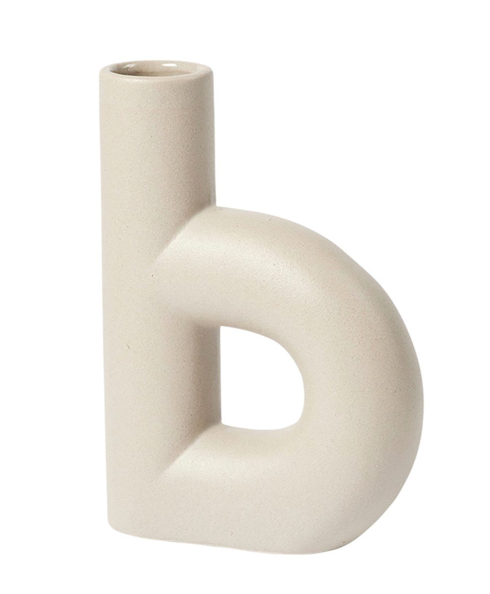 Broste Copenhagen Dekovase Hector Vase B Dove Grey 4,5x13x19cm (Vasen), Hector Vase B