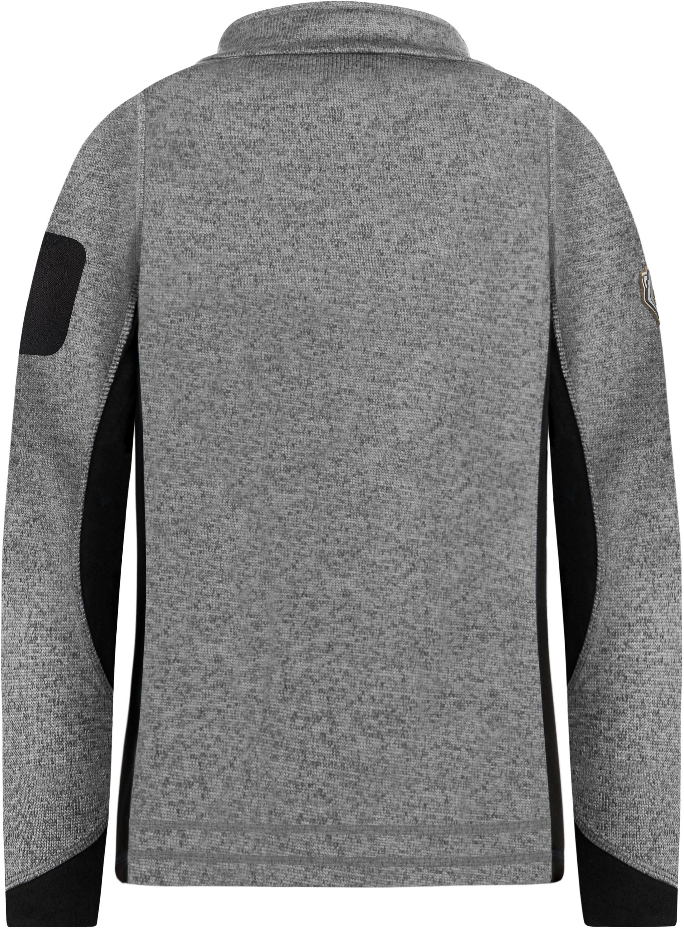 normani Fleecejacke Damen Strickjacke Pukaskwa Strickfleecejacke Fleecejacke mit Stehkragen und Seitentaschen
