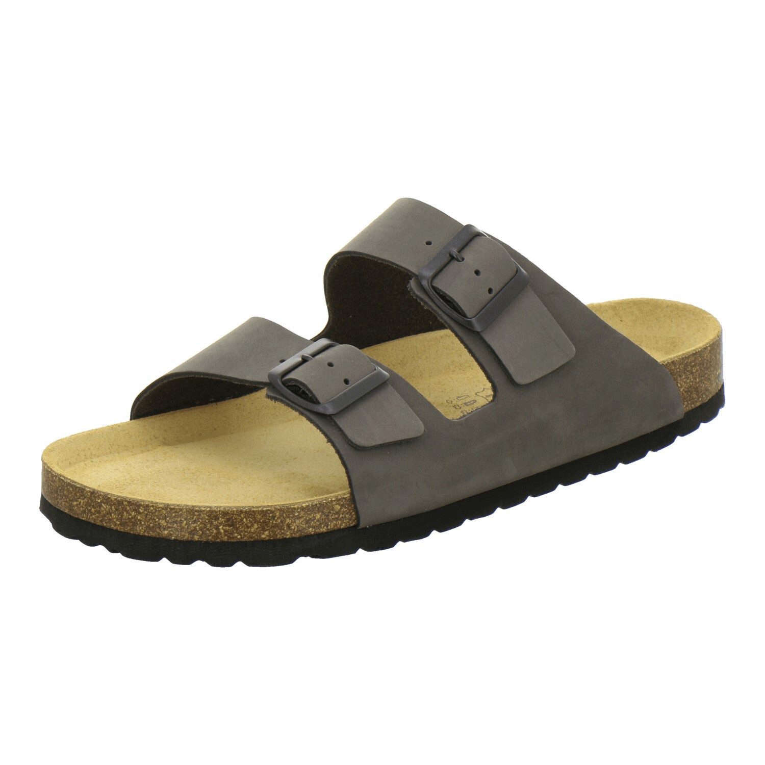 AFS-Schuhe Herren Zweischnaller Pantolette aus Nubukleder mit Fußbett, Made in Germany