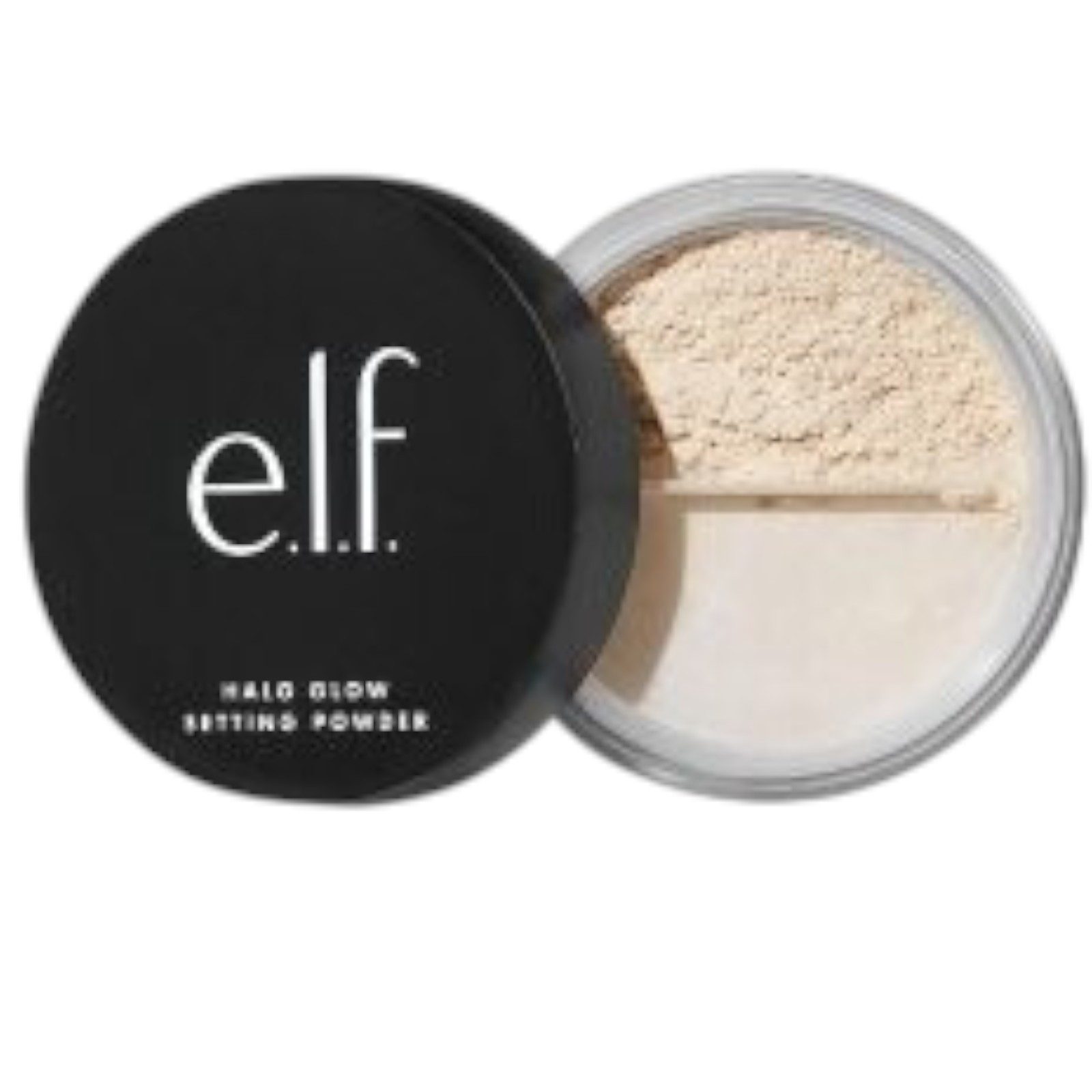 e.l.f Puder Halo Glow Setting Powder, Mattierender Fixierpuder, Weichzeichner-Effekt